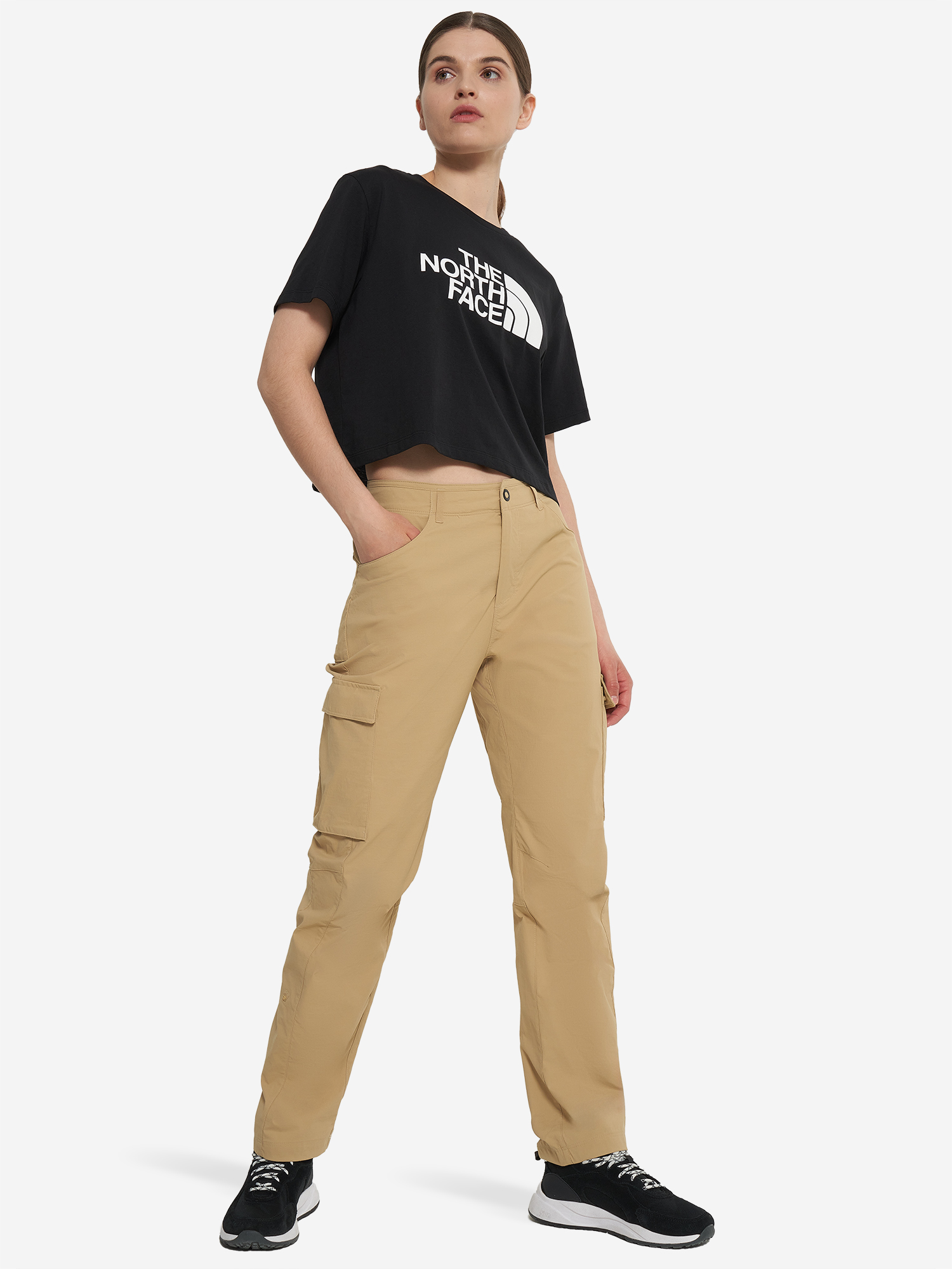 фото Футболка женская the north face easy, черный