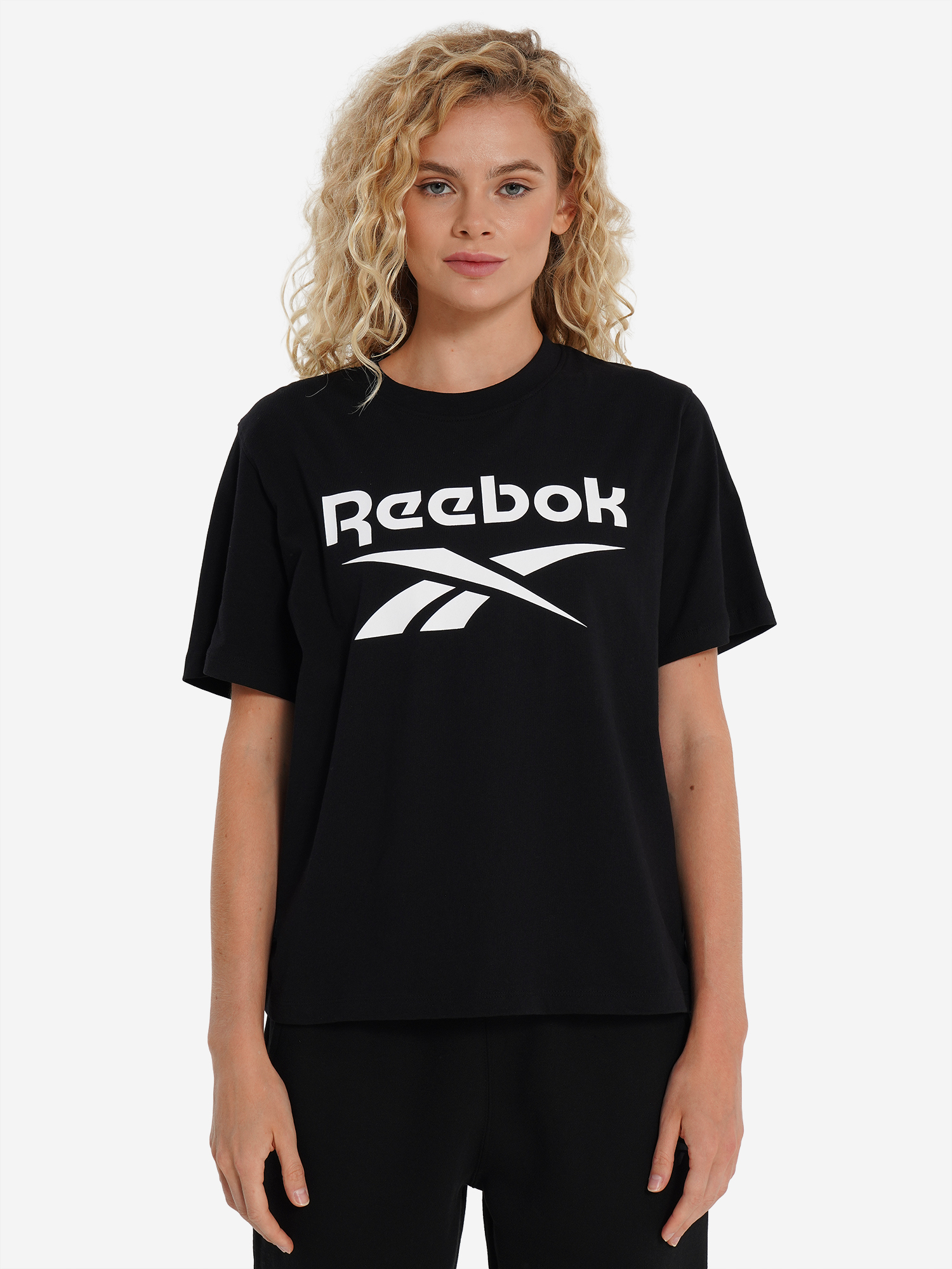 фото Футболка женская reebok nova, черный