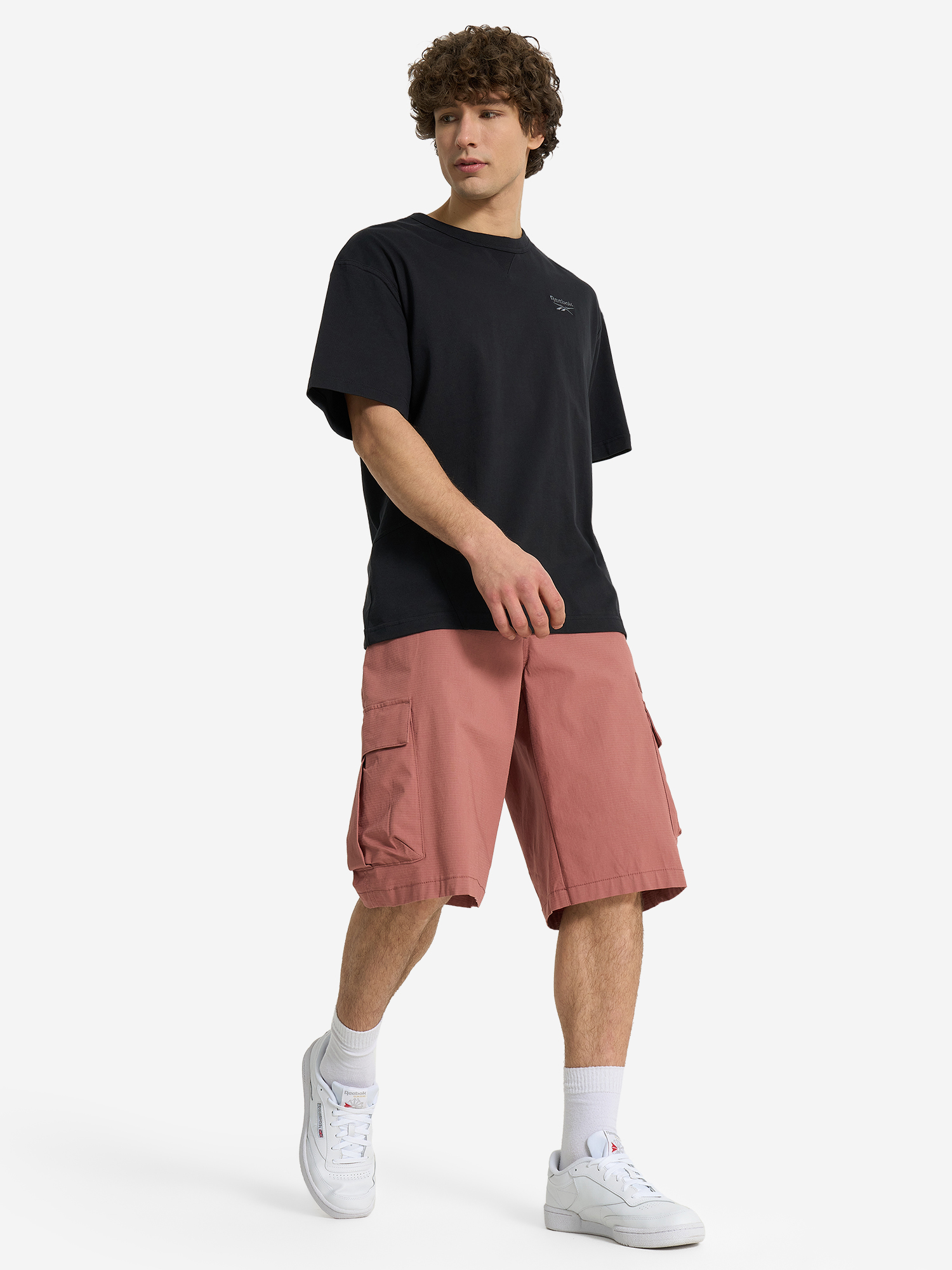 фото Футболка мужская reebok icon elements, черный