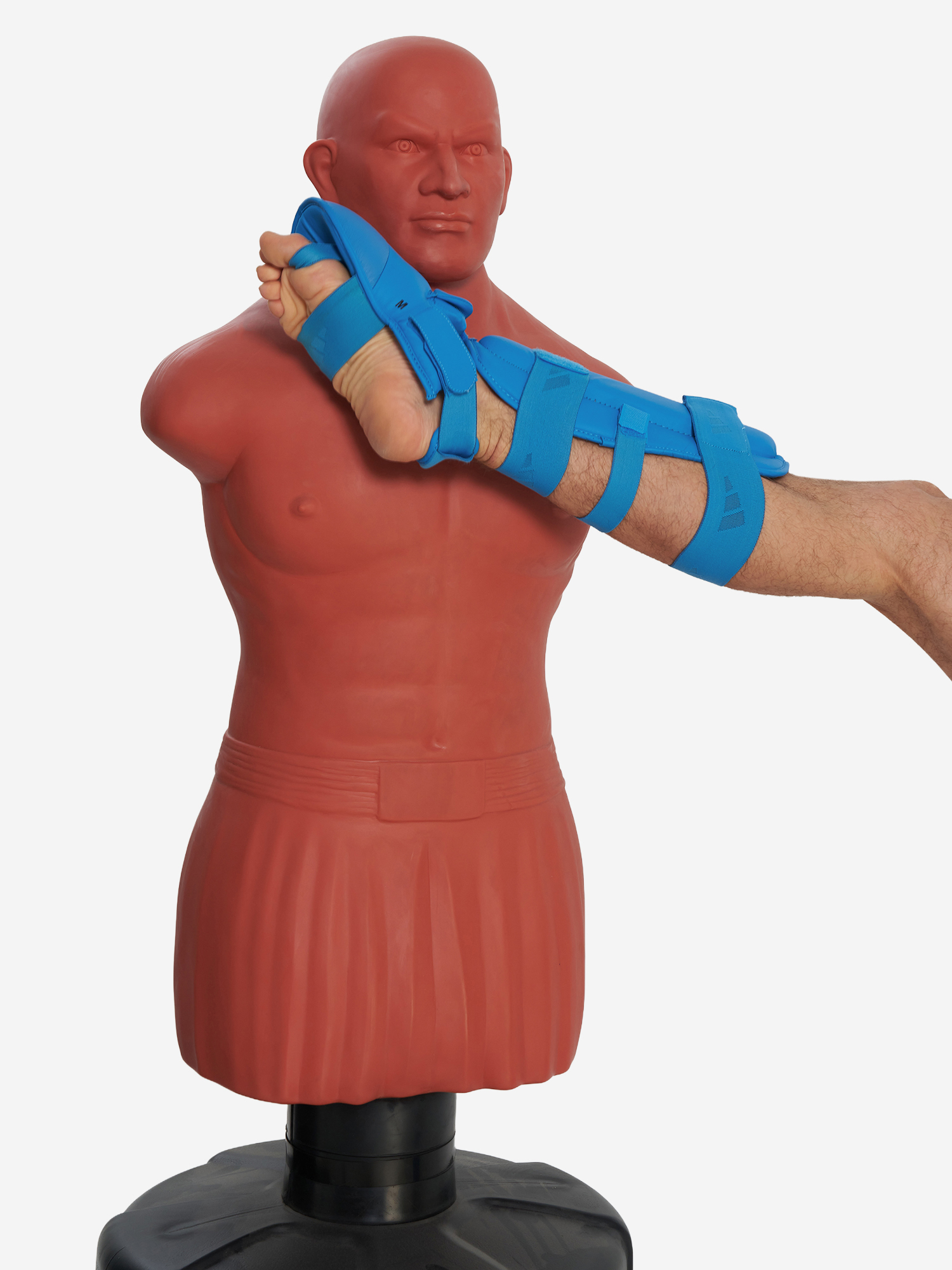 фото Защита голени и стопы adidas wkf shin & removable foot, голубой