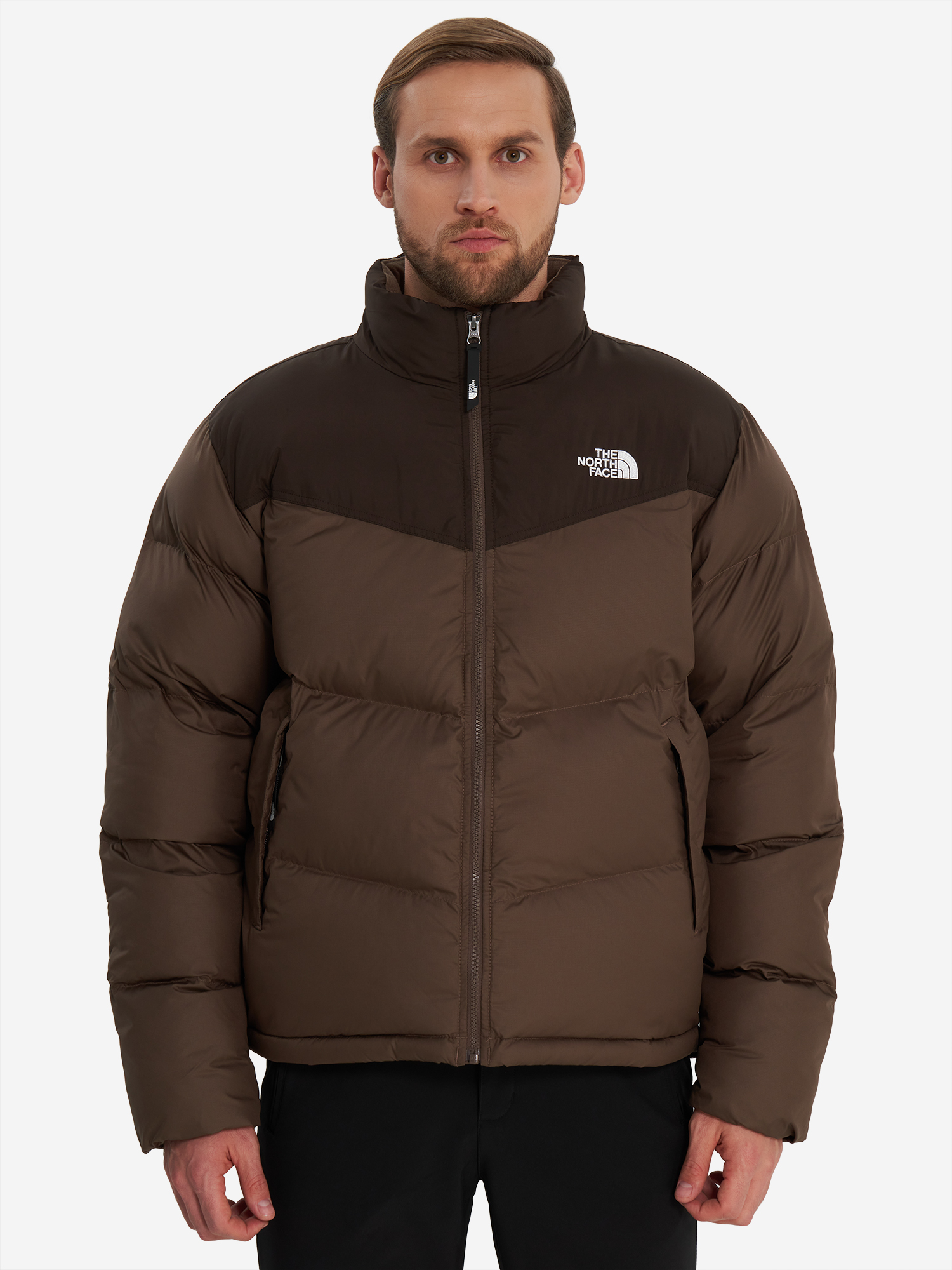 фото Куртка утепленная мужская the north face saikuru, коричневый