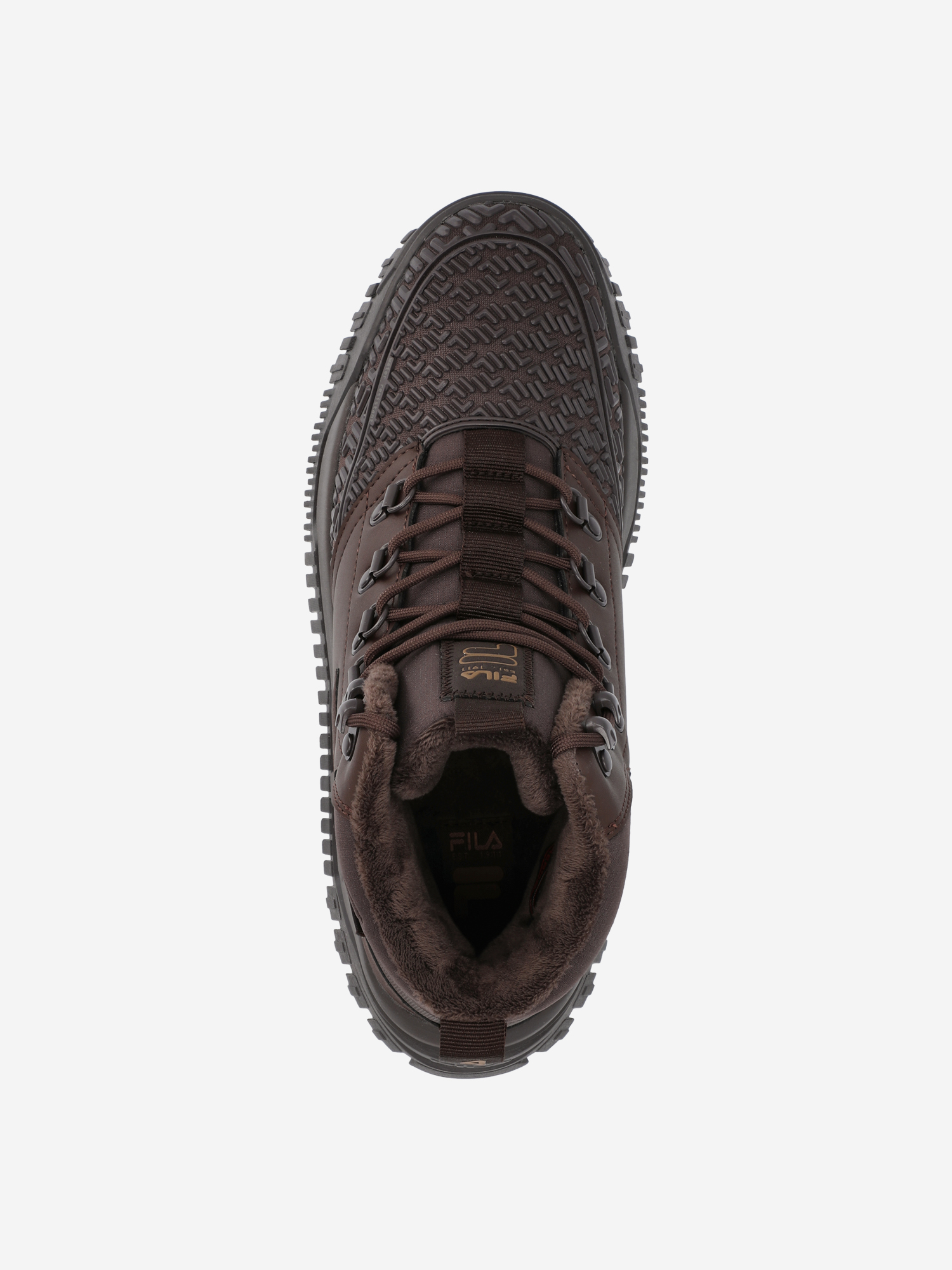 фото Кеды утепленные женские fila powder snkr, коричневый