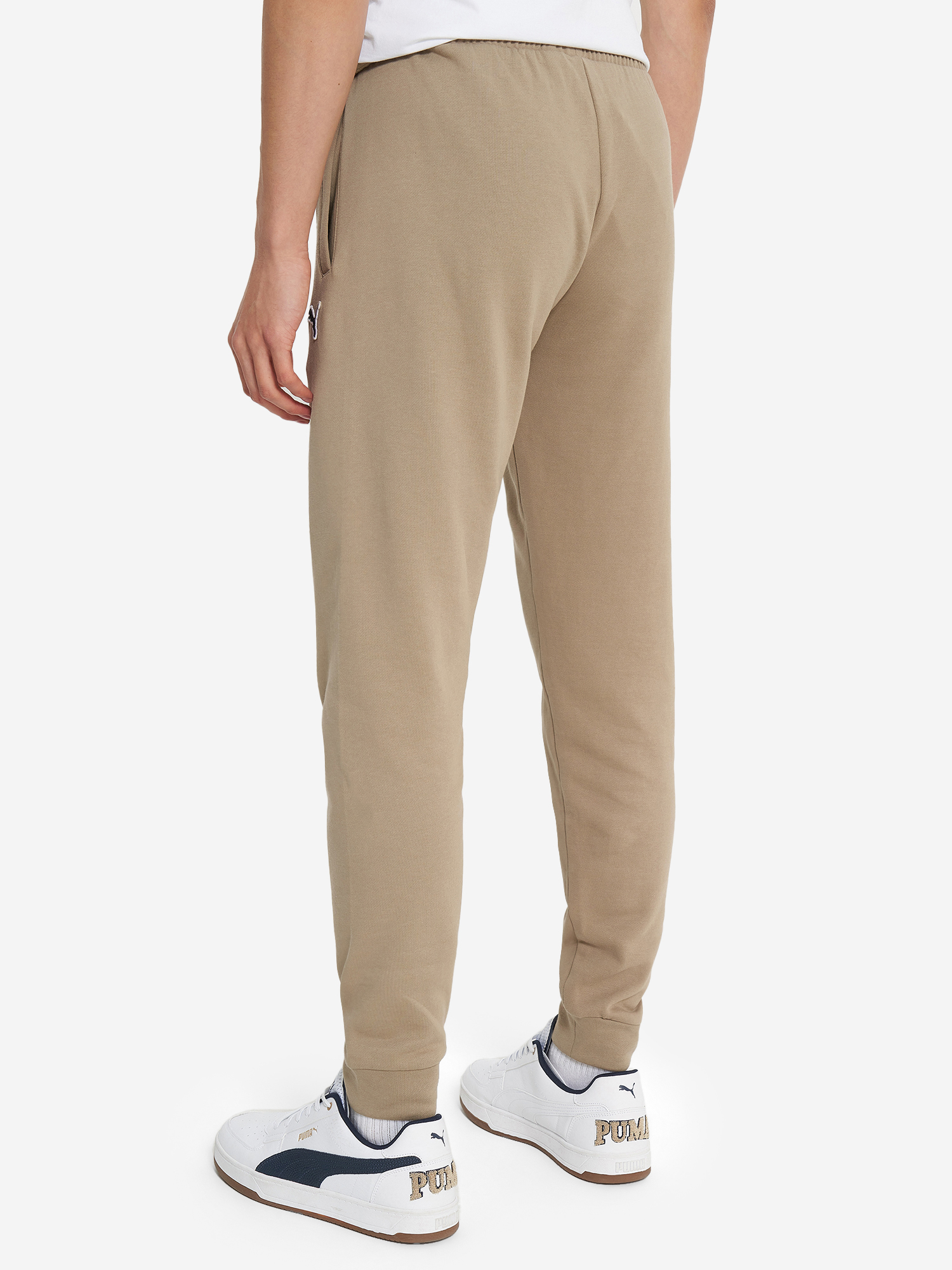 фото Брюки флисовые мужские puma better essentials, коричневый