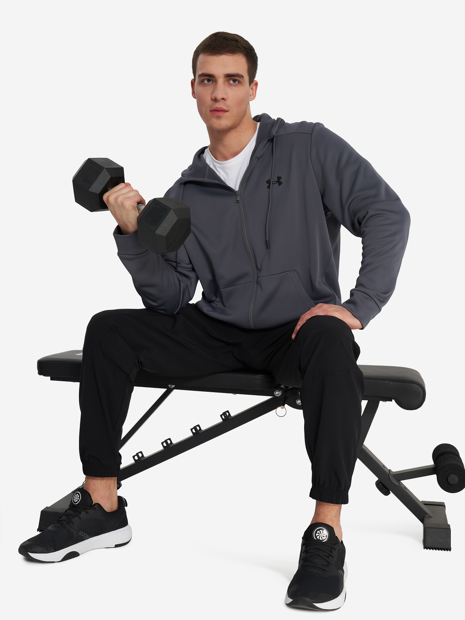 фото Толстовка мужская under armour, серый