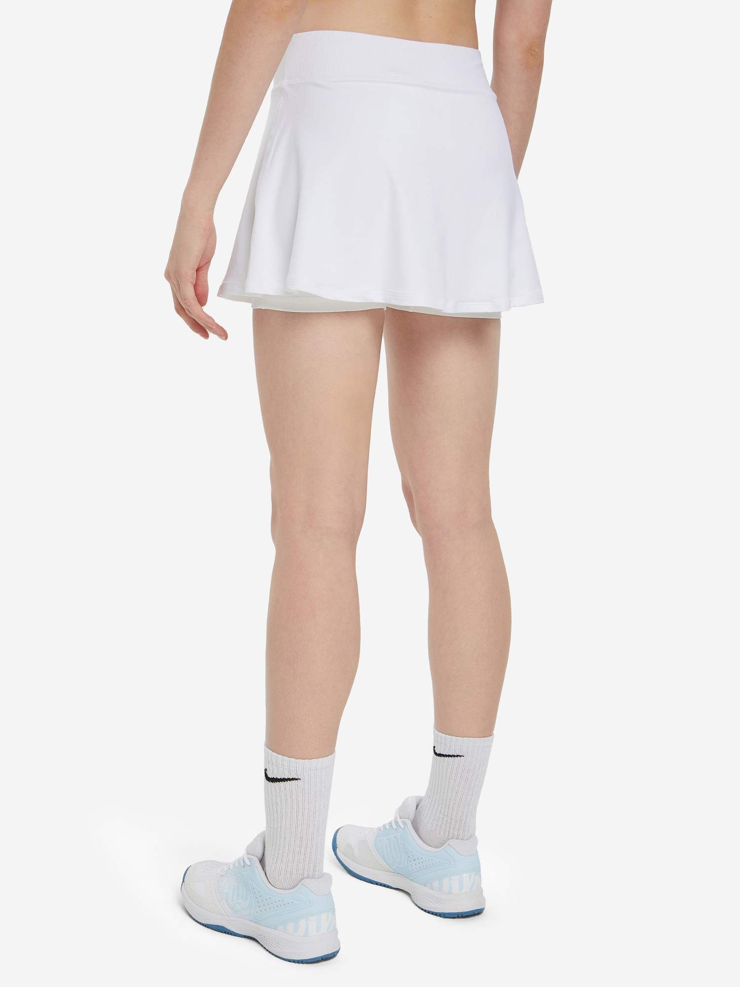 фото Юбка-шорты женская nike court dri-fit victory, белый