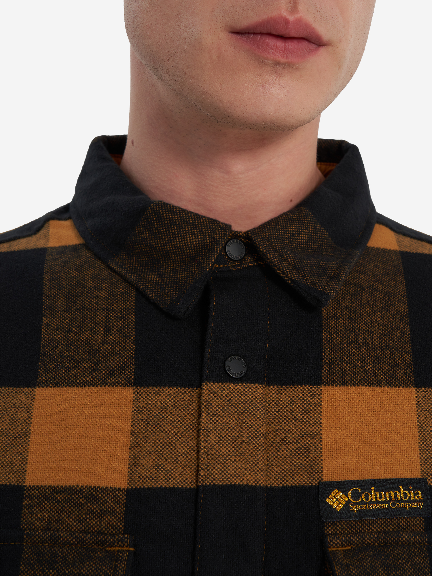 фото Легкая куртка мужская columbia high cascades shirt jacket, желтый