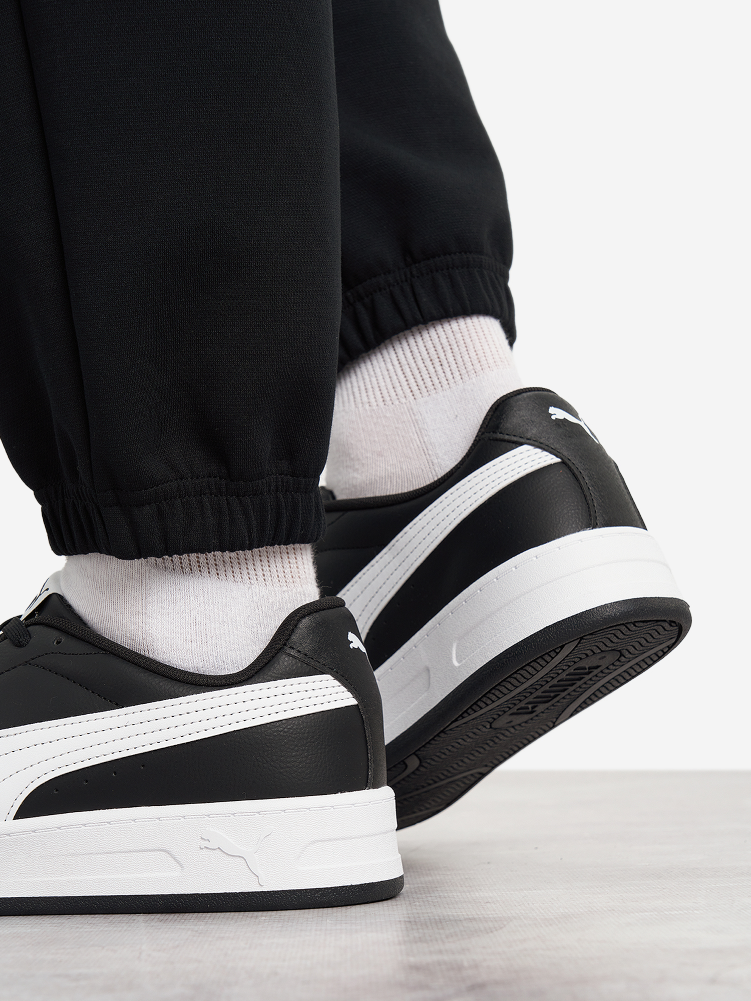 фото Кеды мужские puma court classic clean, черный