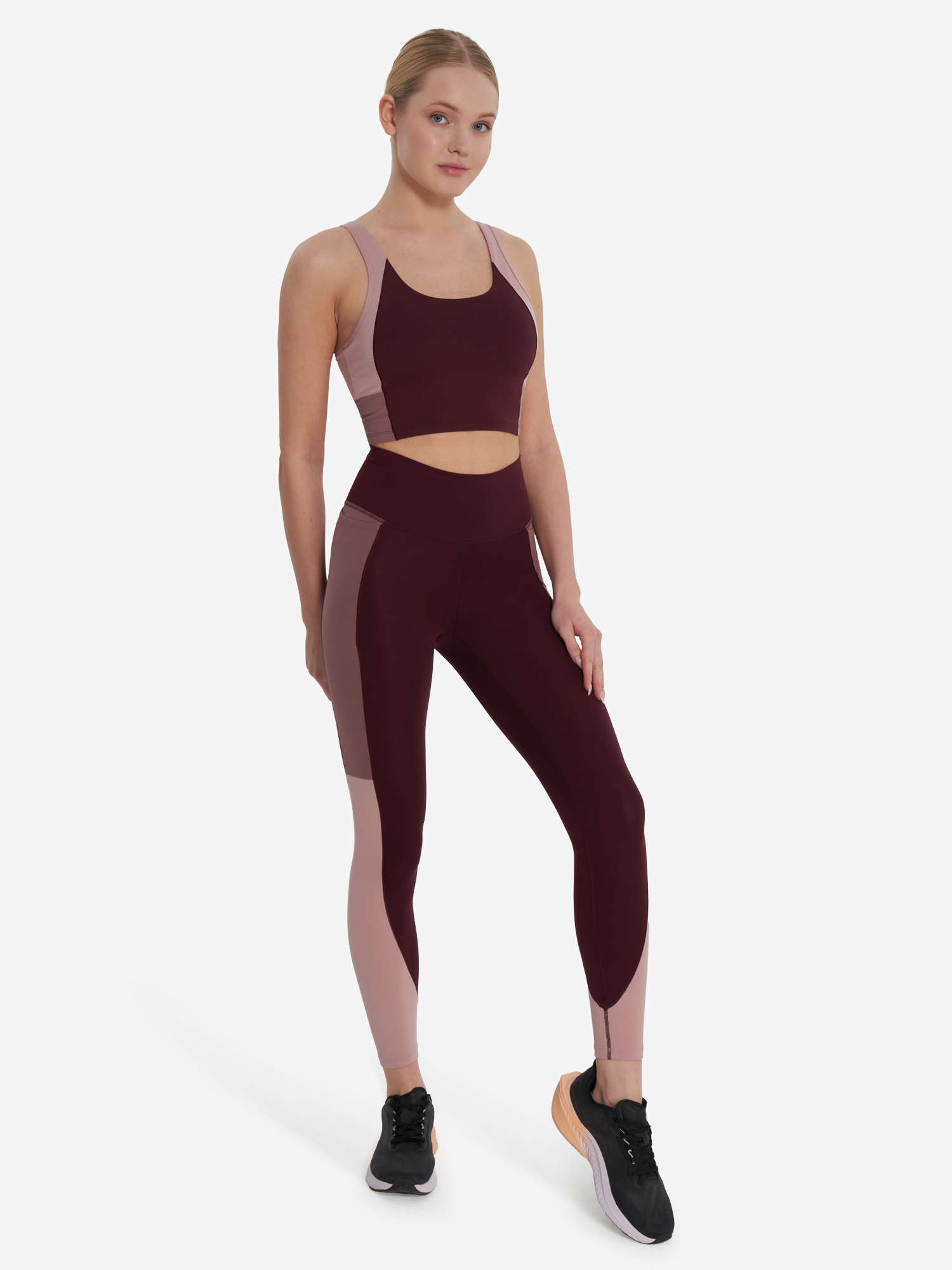 фото Топ бра спортивный under armour meridian colorblock, розовый