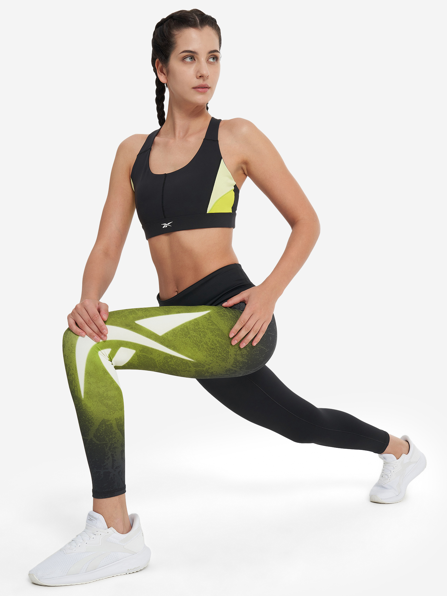 фото Топ бра спортивный reebok, черный