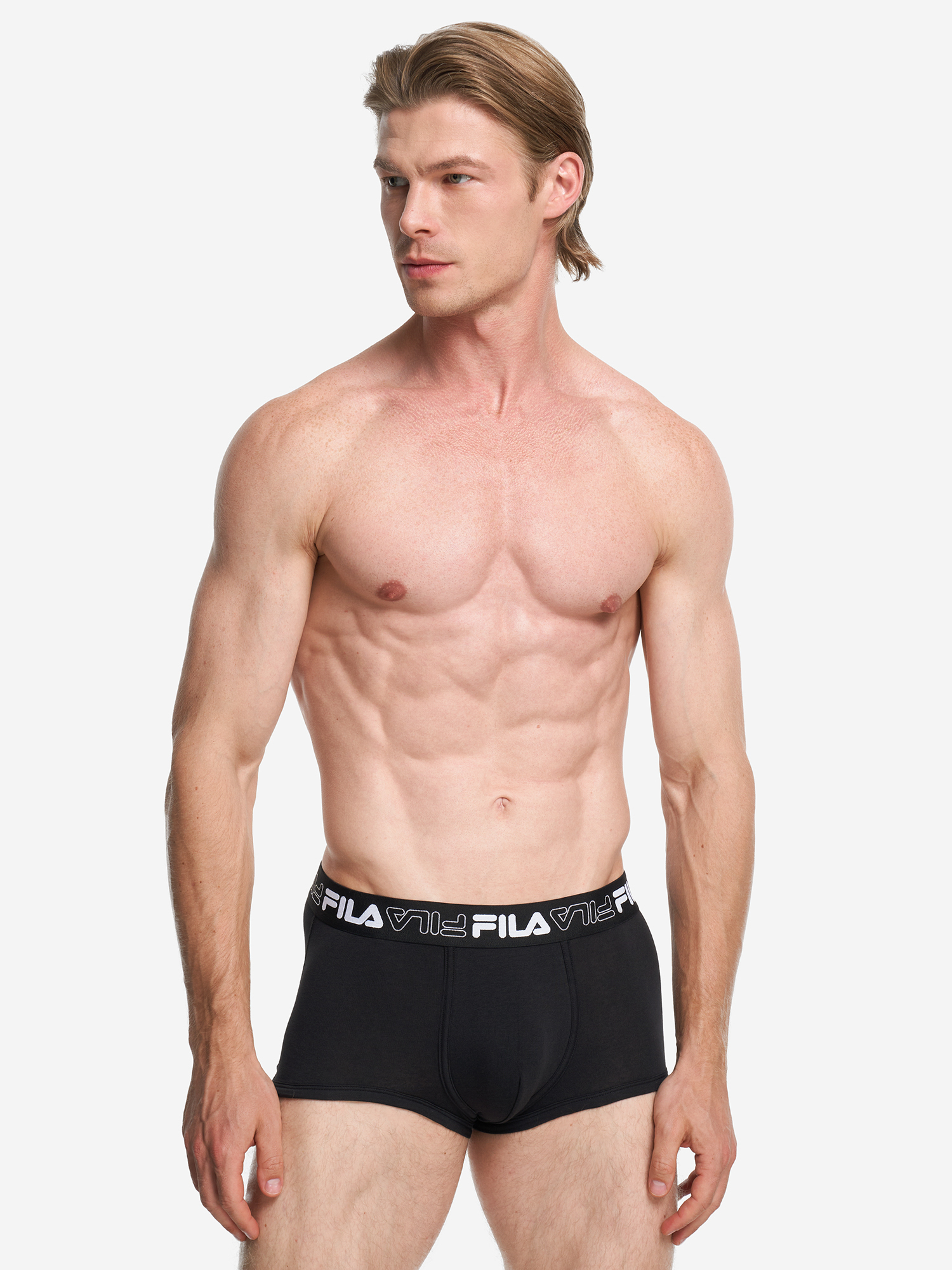 фото Трусы мужские fila, 3 штуки, черный