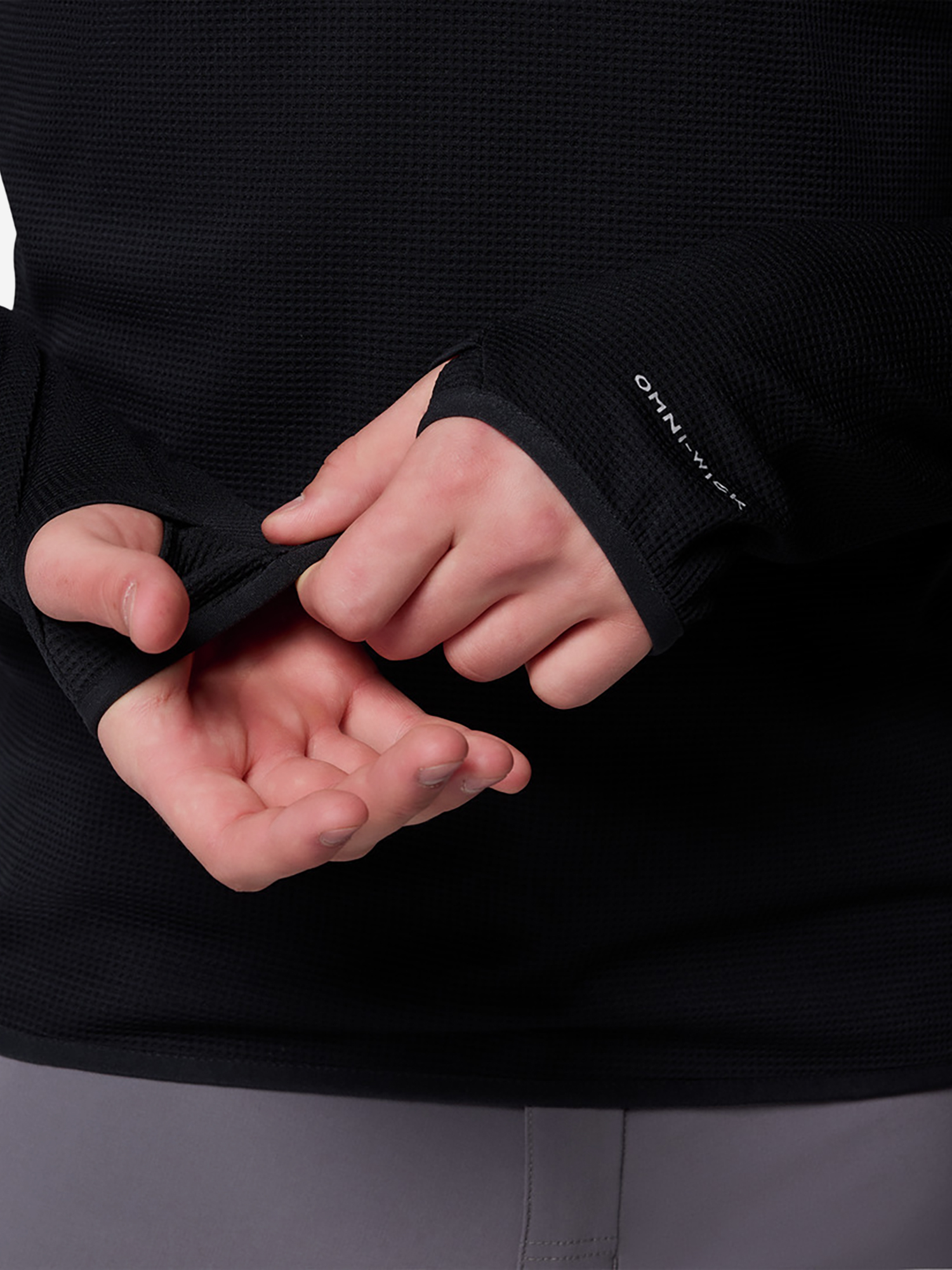 фото Лонгслив мужской columbia tech trail utility warm ls crew, черный