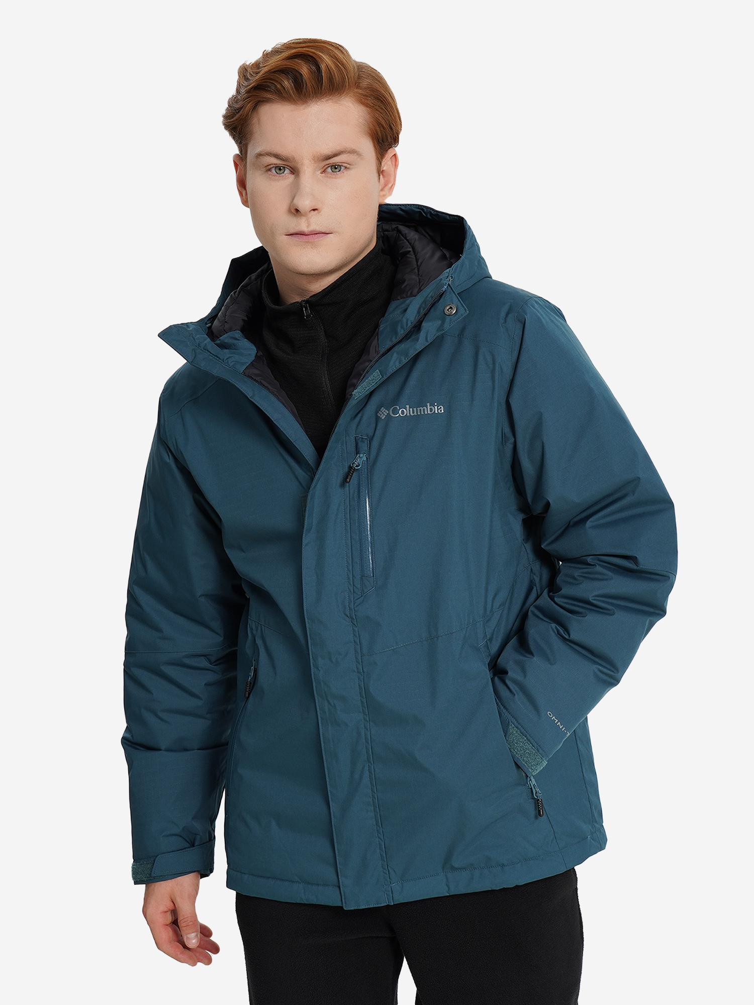 фото Куртка утепленная мужская columbia oak harbor ii insulated jacket, голубой