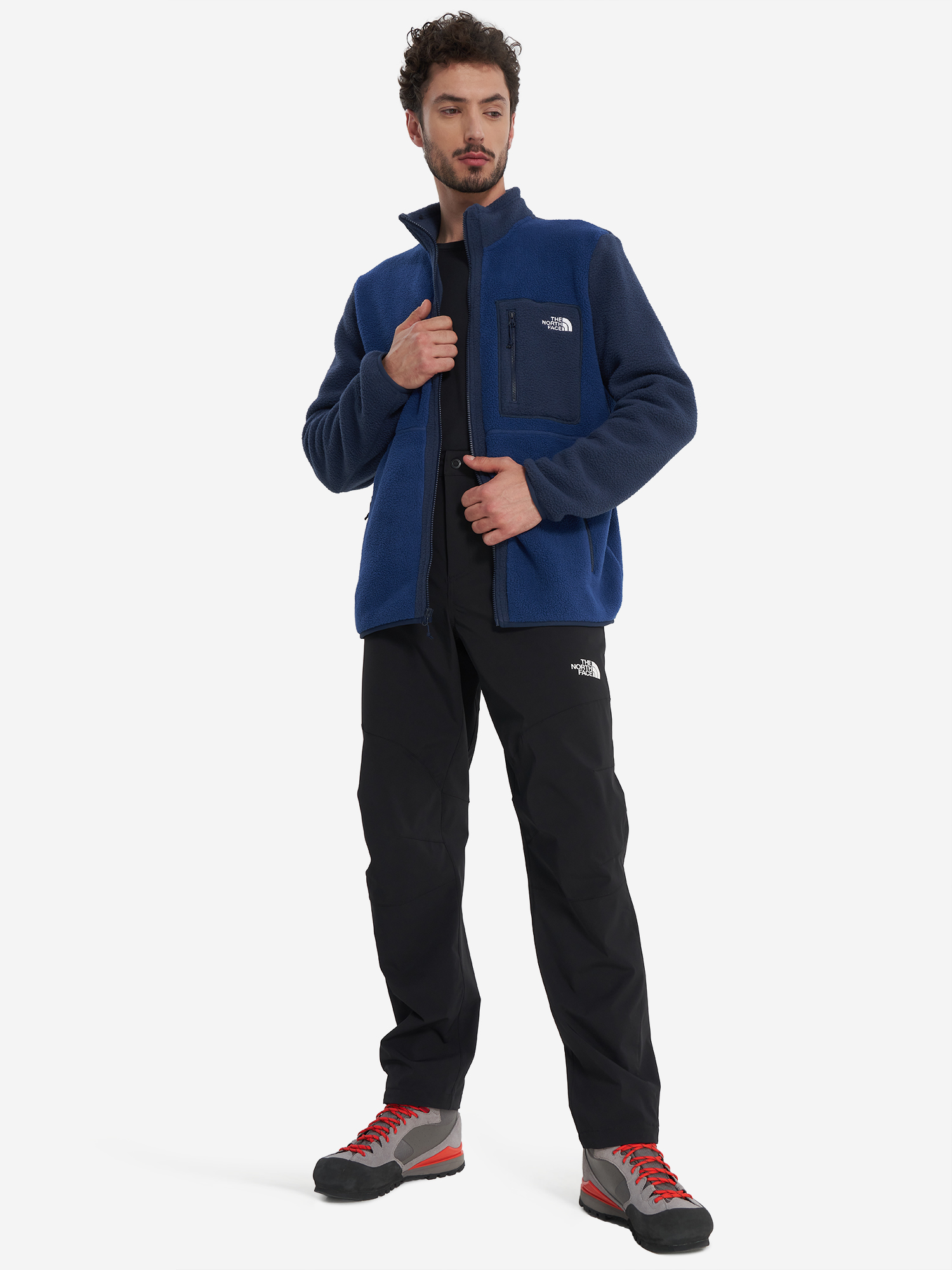 фото Толстовка мужская the north face yumiori, синий