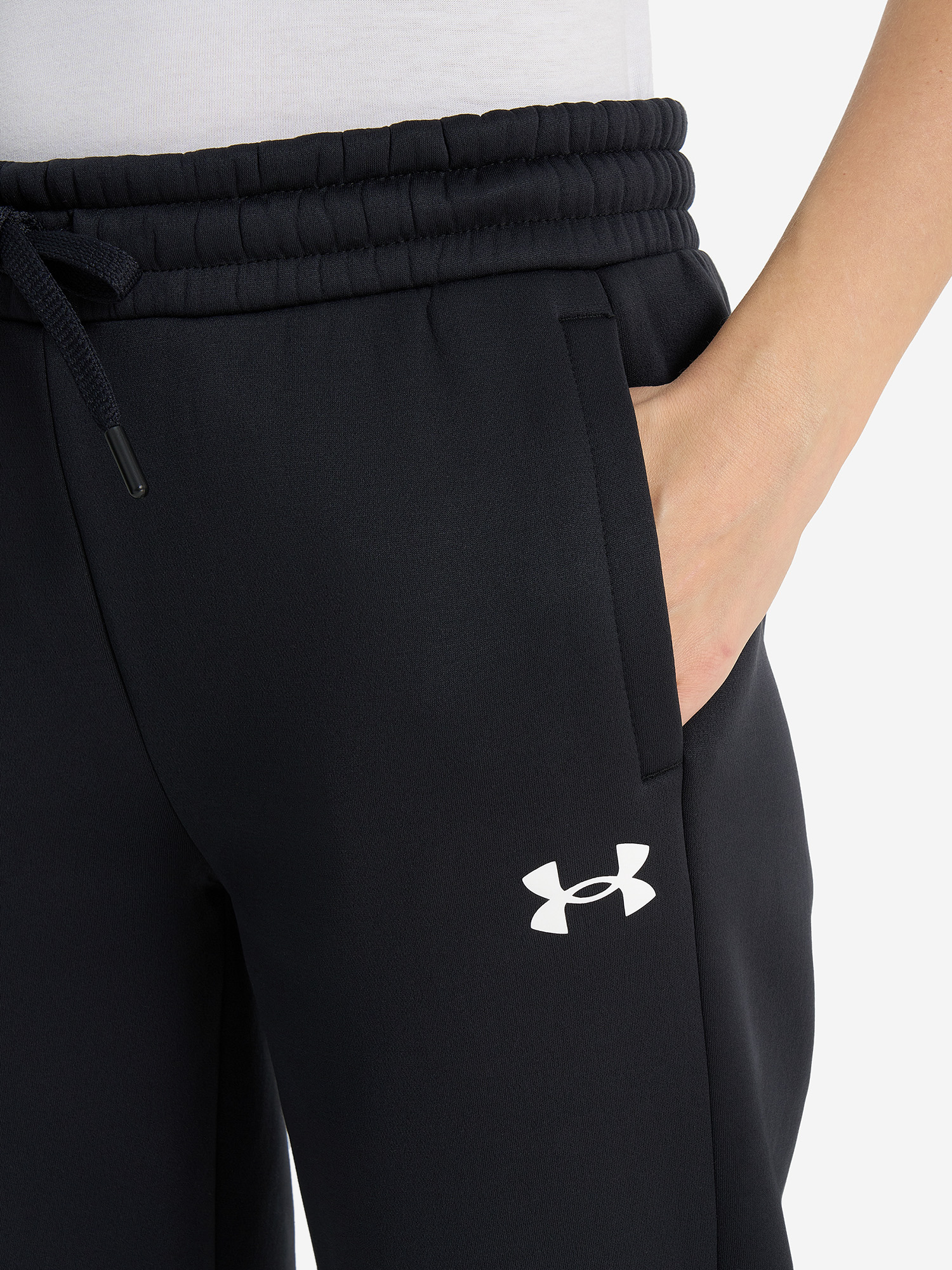 фото Брюки женские under armour ua armour fleece, черный