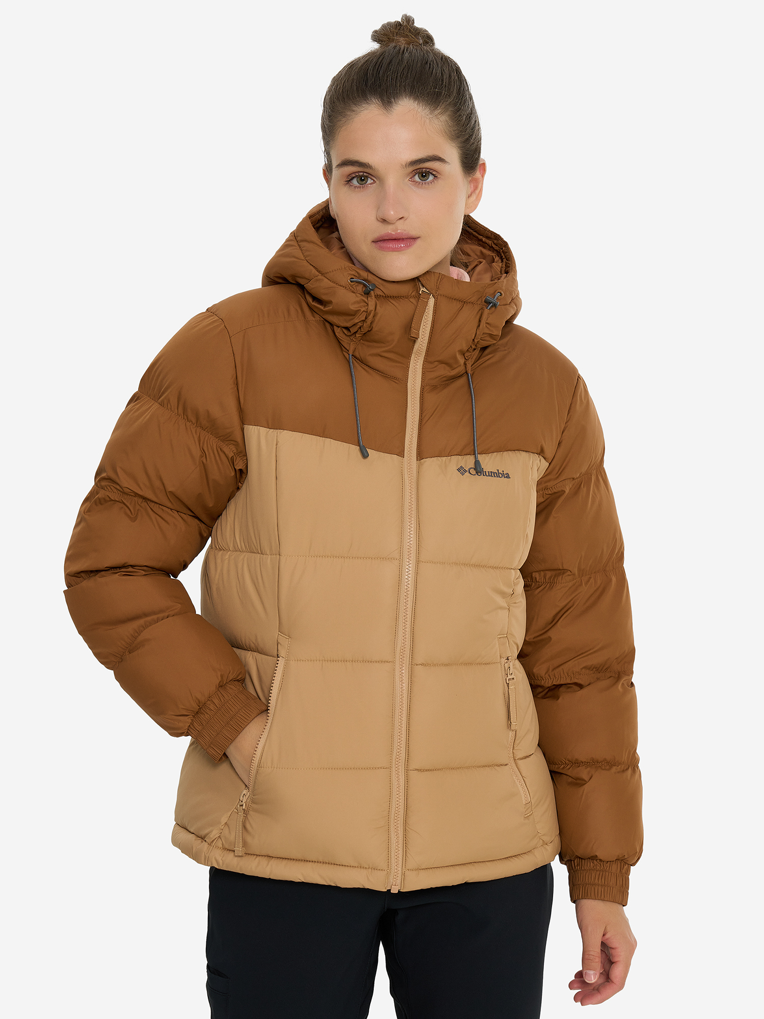 фото Куртка утепленная женская columbia pike lake ii insulated jacket, коричневый