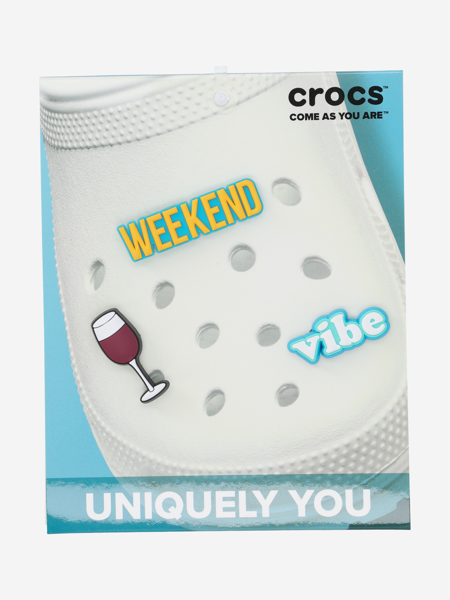 фото Украшение для обуви crocs jibbitz weekend vibes, мультицвет
