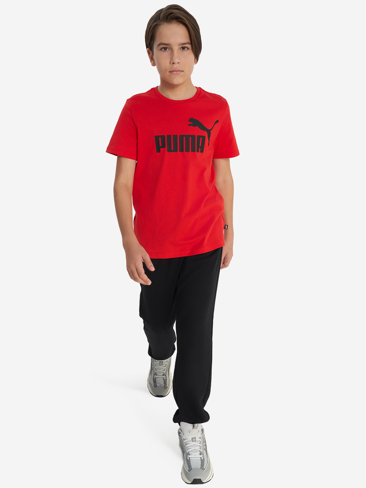фото Футболка для мальчиков puma ess logo, красный