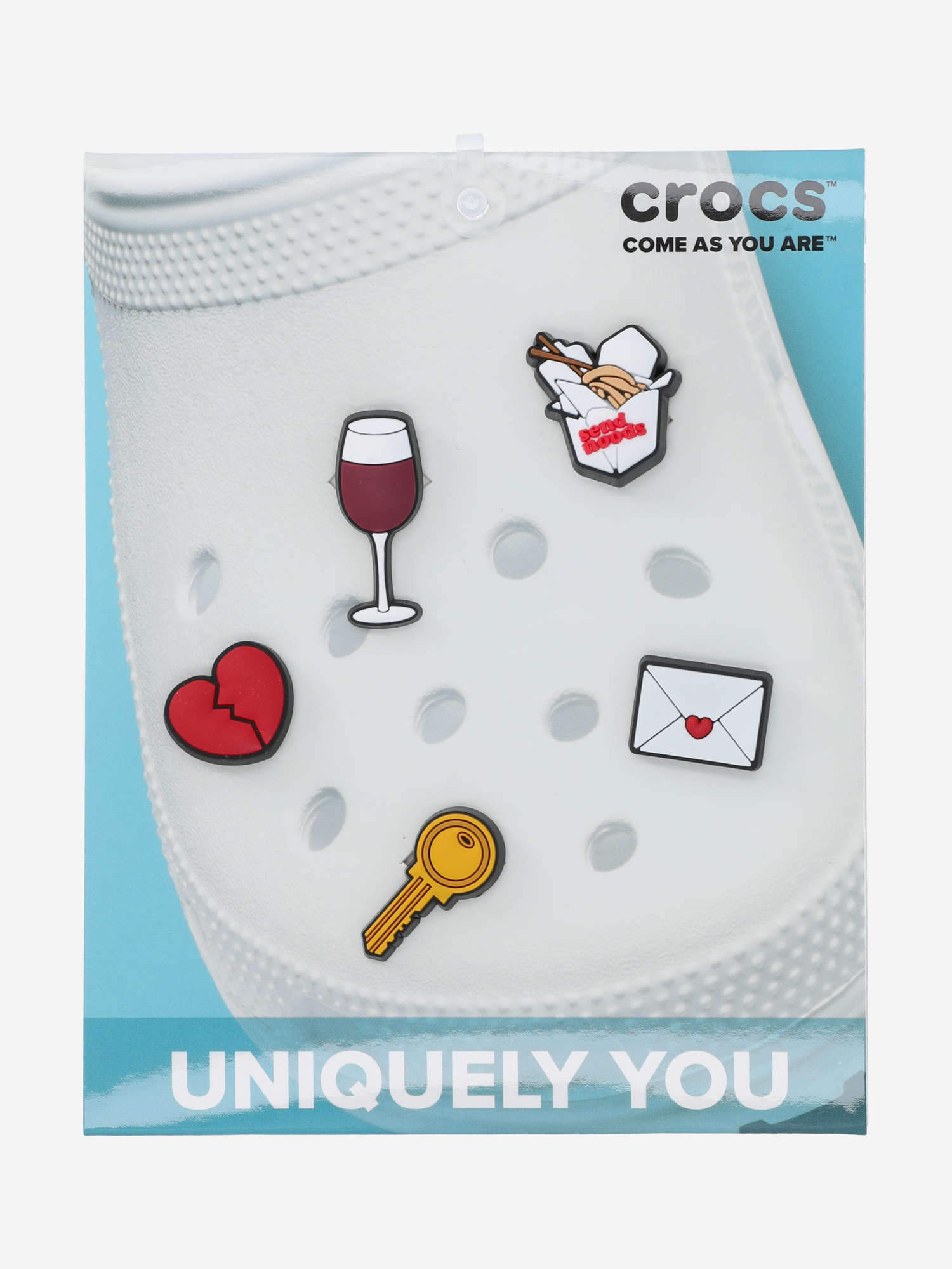 фото Украшение для обуви crocs night in 5 pack, мультицвет