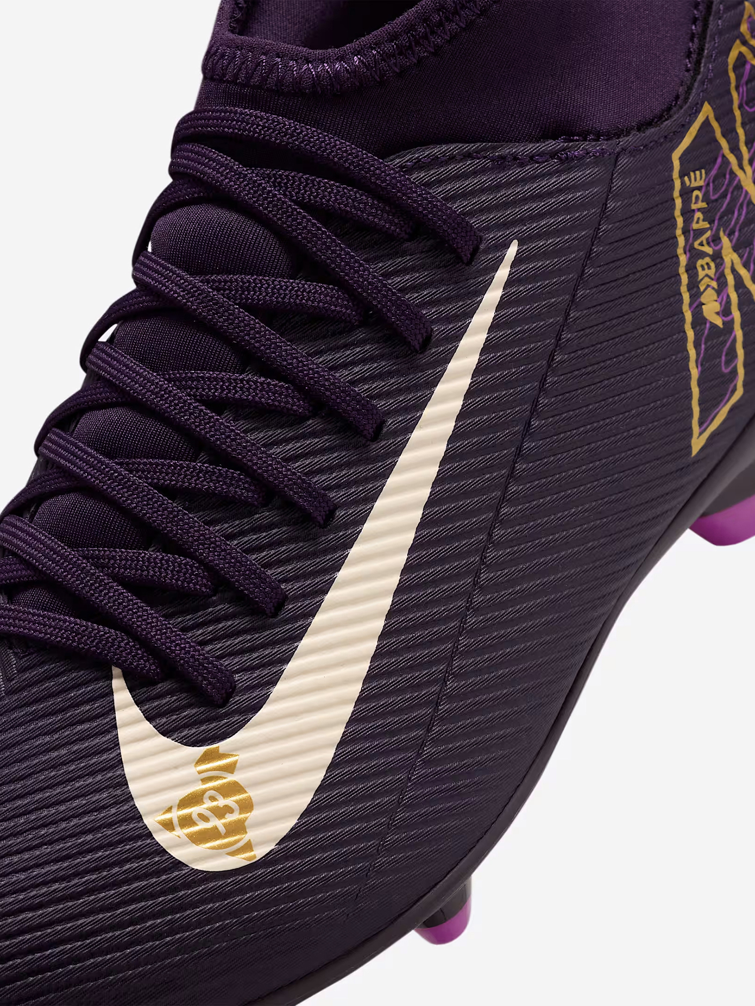 фото Бутсы для мальчиков nike superfly 10 club km fg/mg, фиолетовый