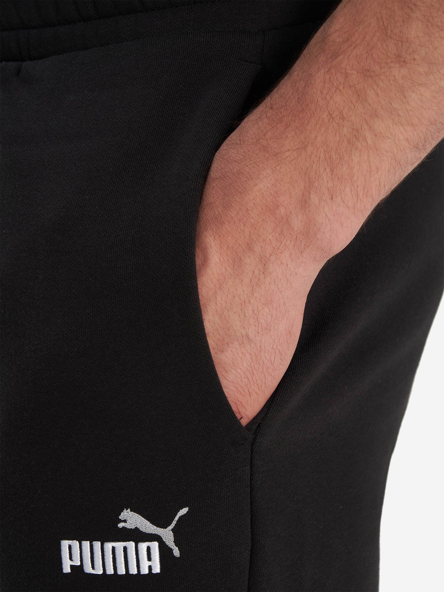 фото Брюки мужские puma ess 2 color no. 1 logo, черный
