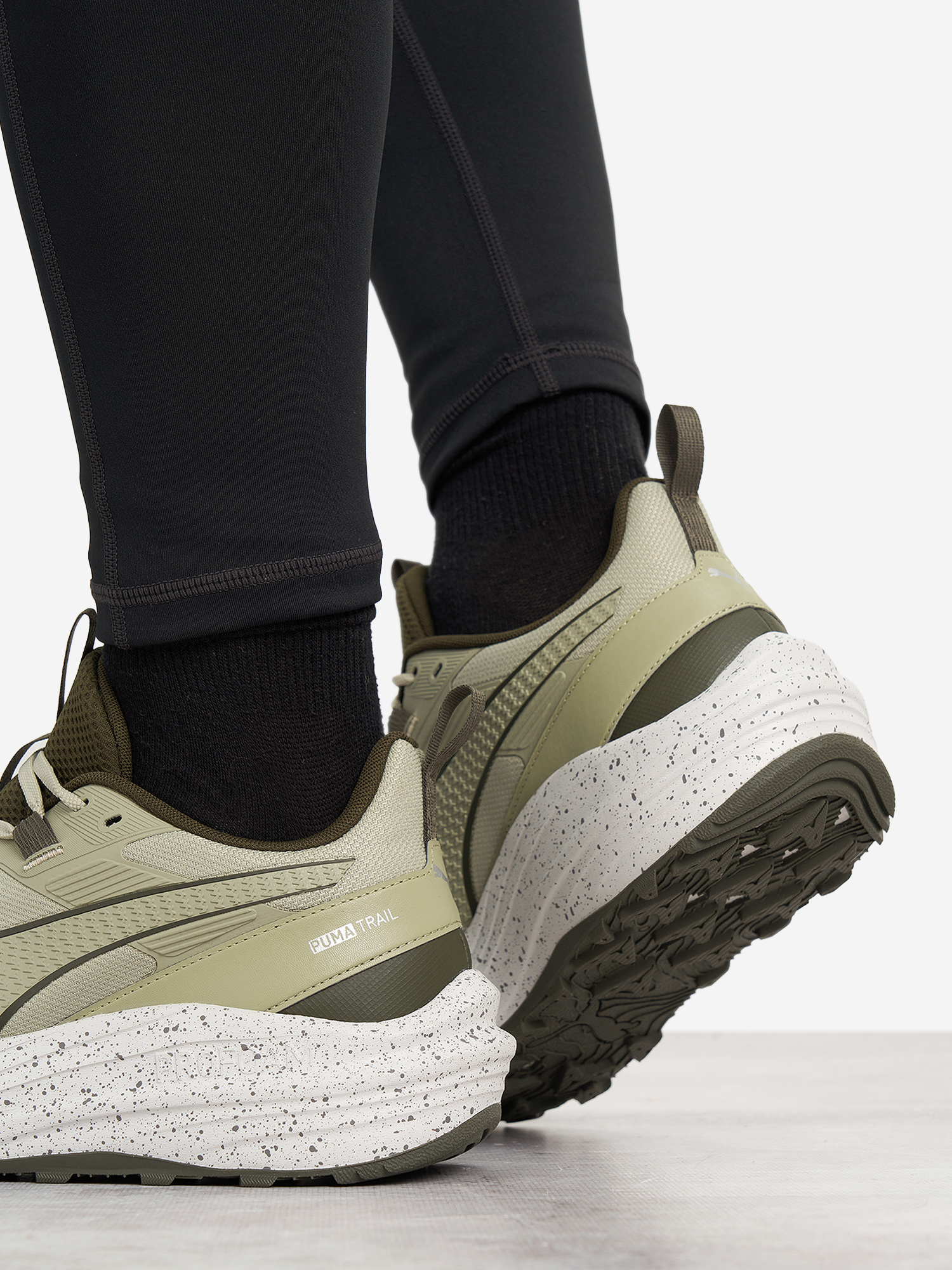 фото Кроссовки мужские puma flare pro trail, зеленый