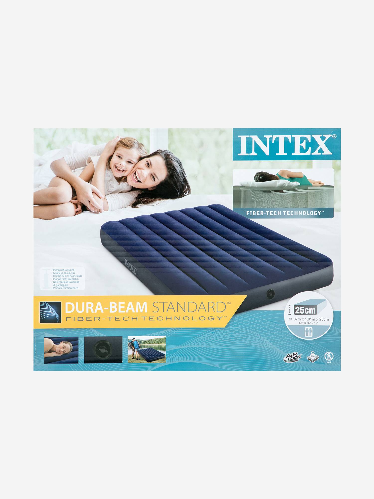 фото Матрас надувной intex роял 191х137х25 см, синий