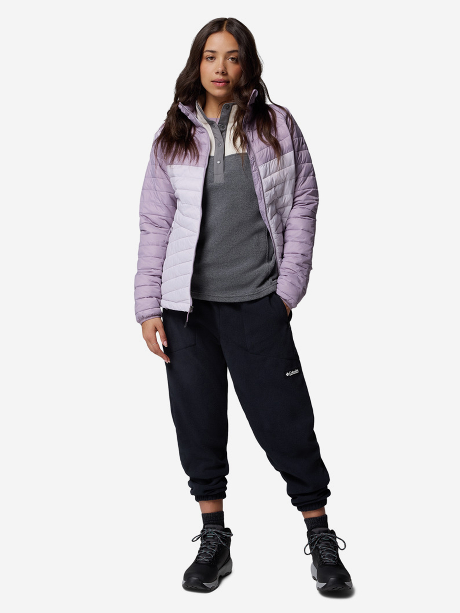 фото Куртка утепленная женская columbia powder pass jacket, розовый