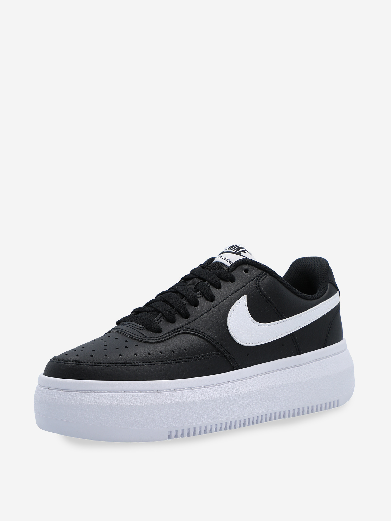 фото Кеды женские nike court vision alta, черный