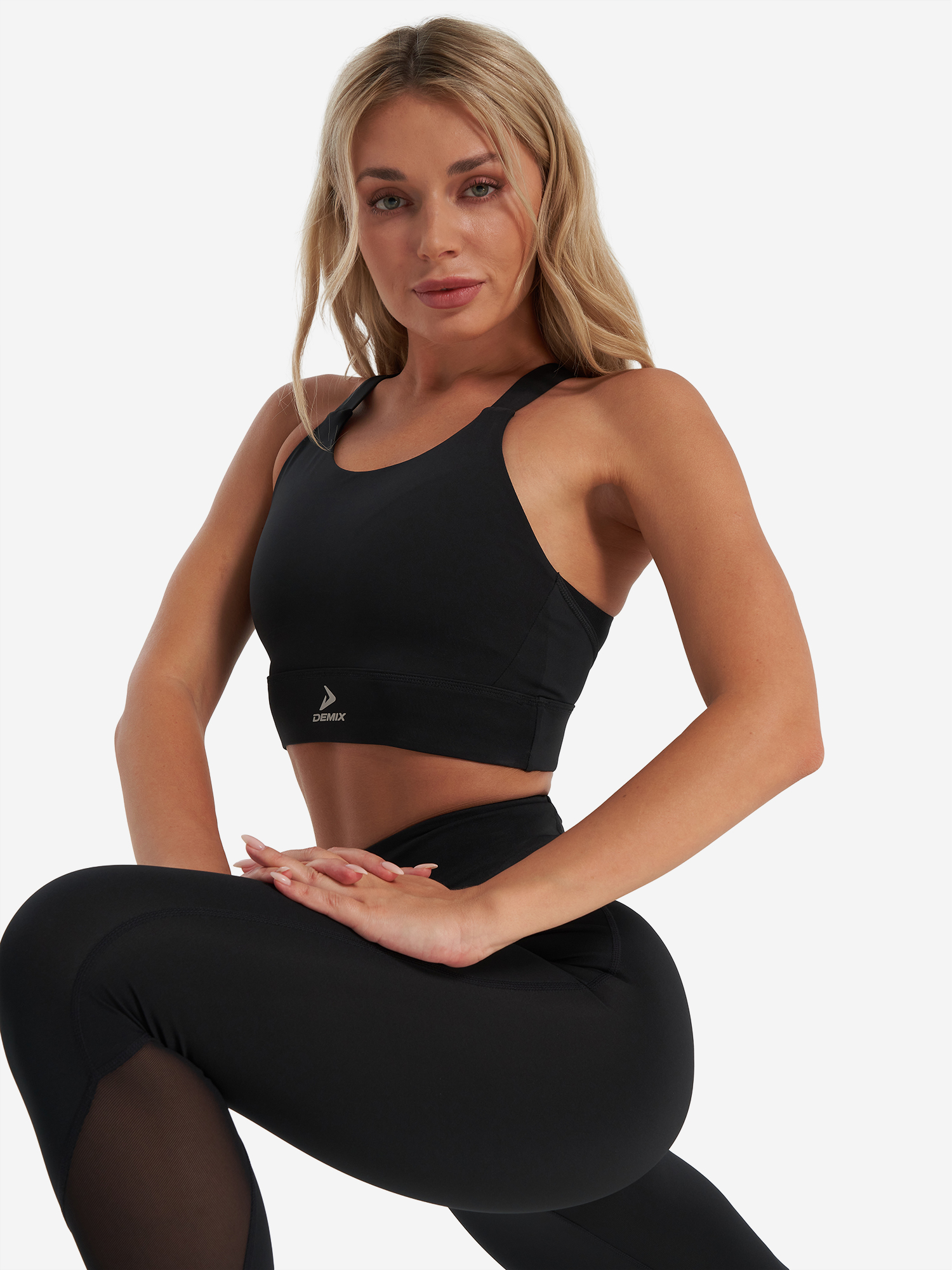 фото Топ бра спортивный demix activemove, черный