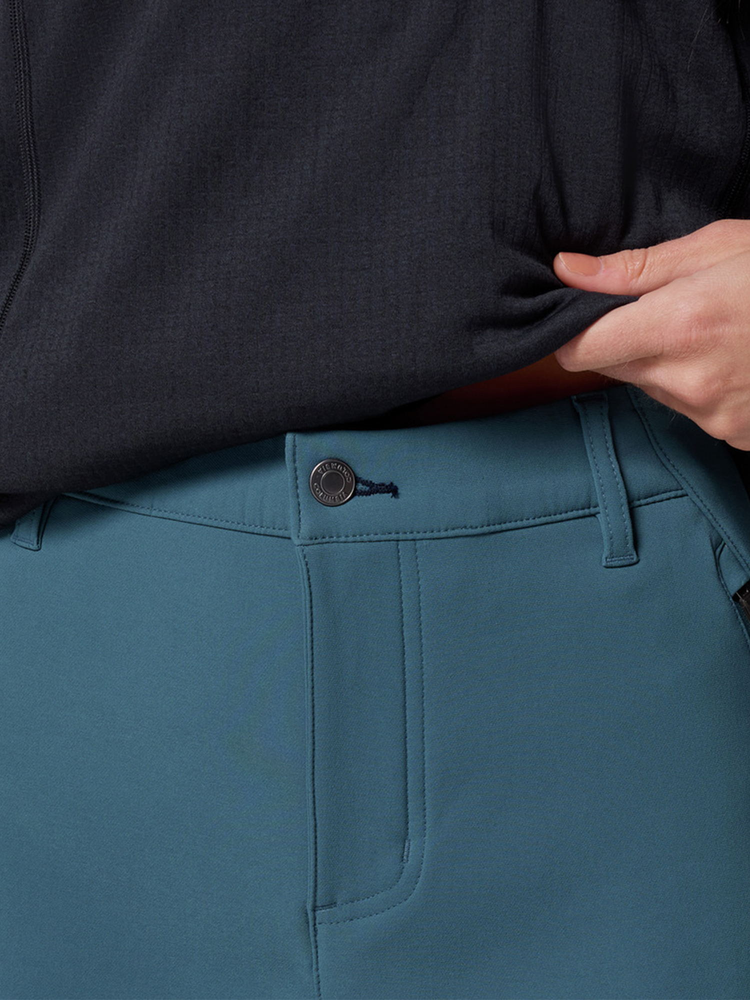 фото Брюки женские columbia back beauty warm softshell pant, голубой