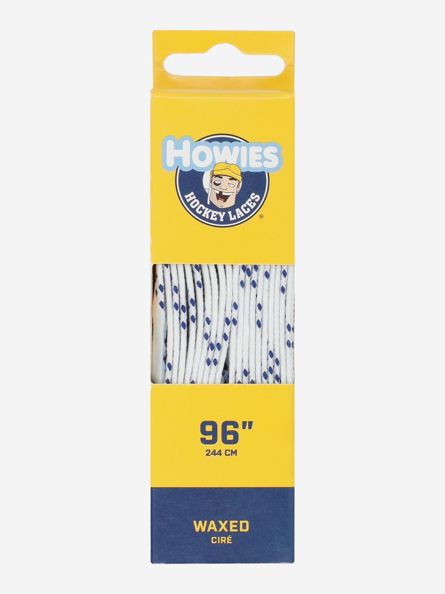фото Шнурки хоккейные howies с пропиткой (96"/244), белый