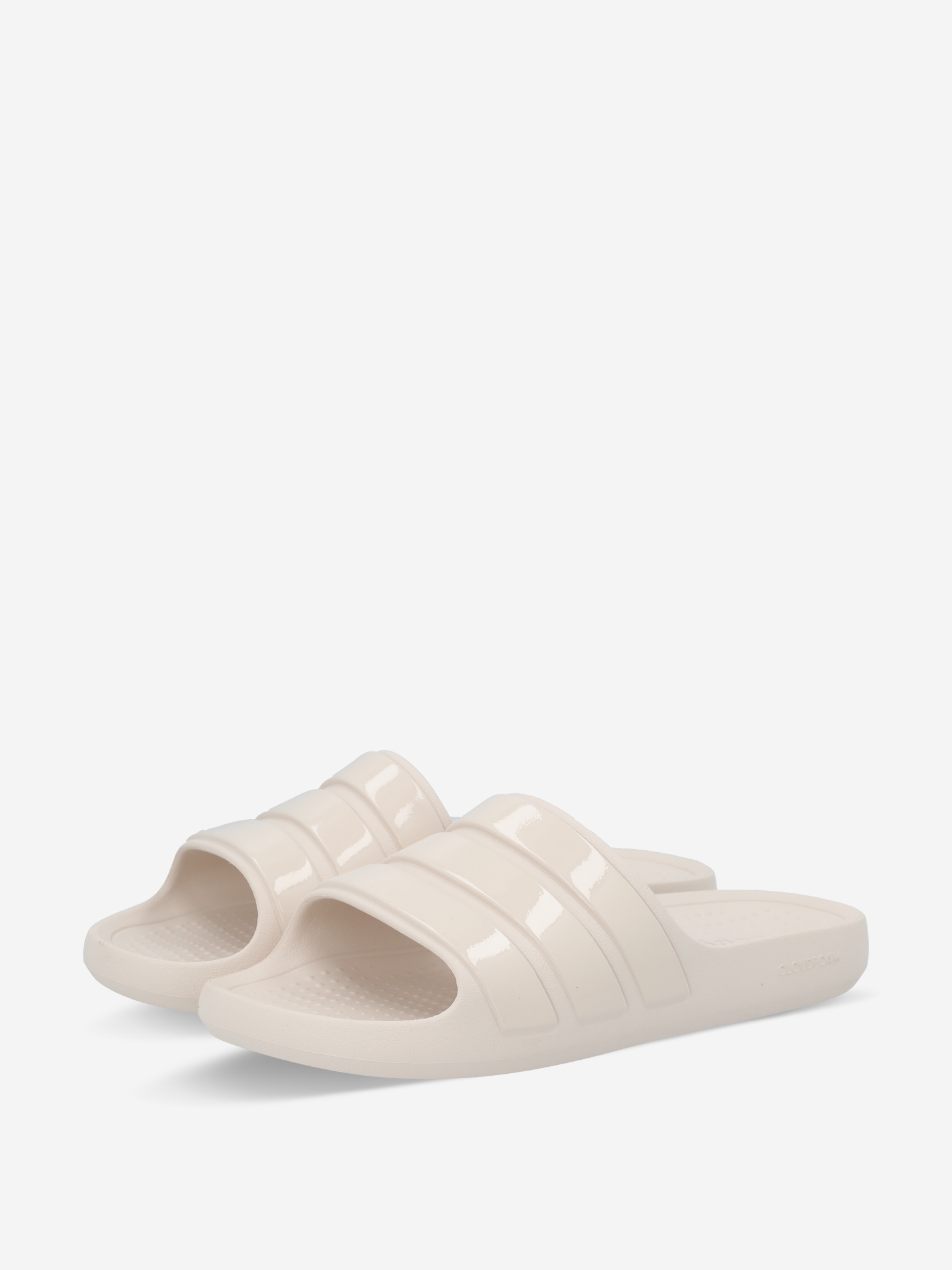 фото Шлепанцы женские adidas adilette flow, бежевый