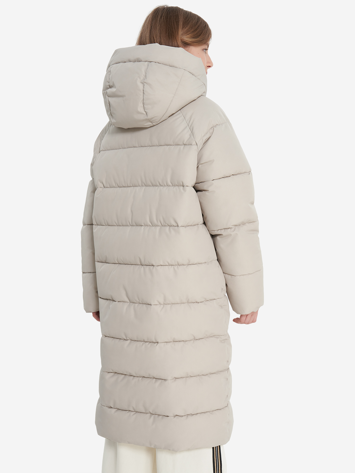 фото Пальто утепленное для девочек fila, серый