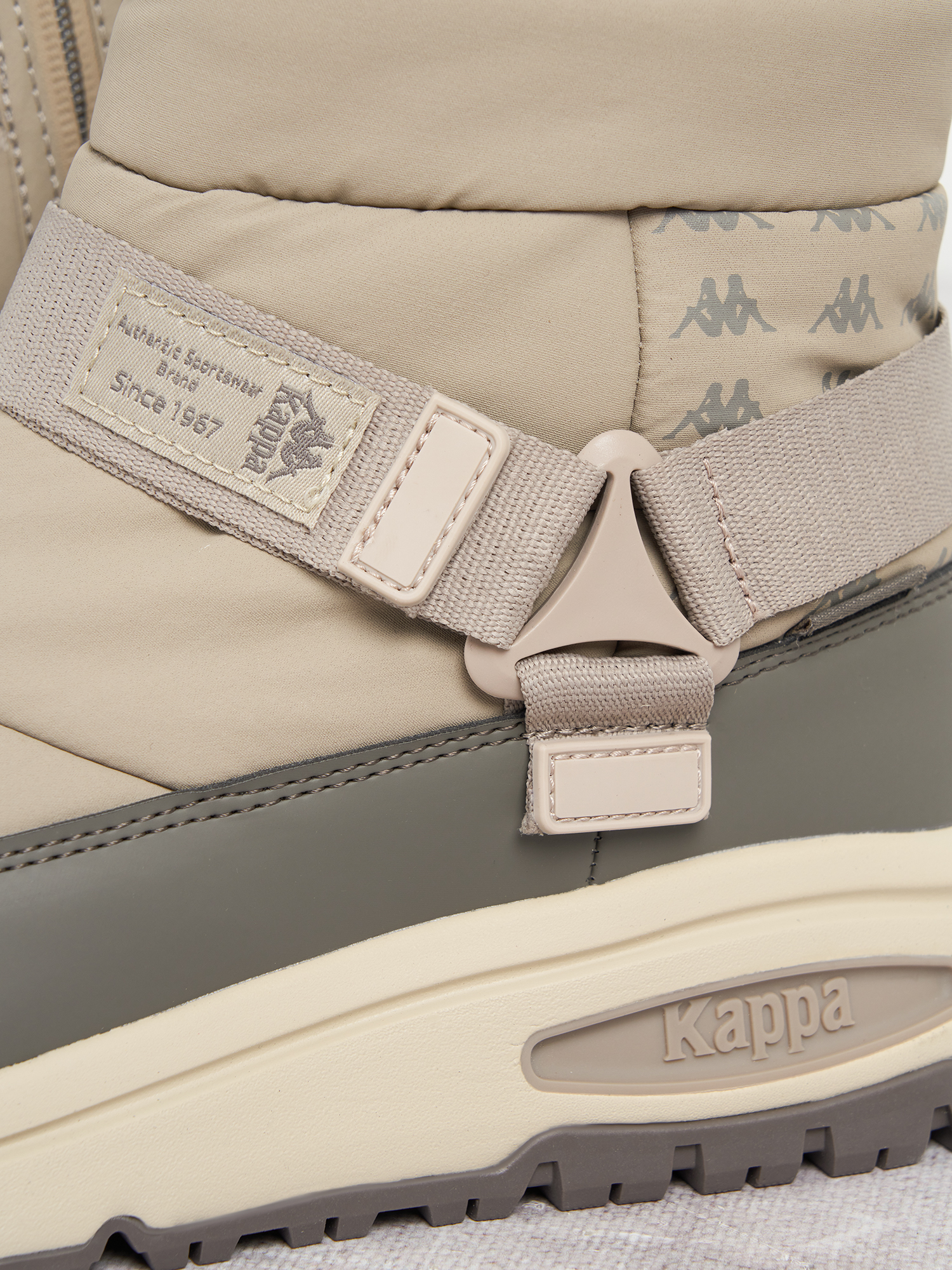 фото Кроссовки утепленные женские kappa falcade puffy, бежевый