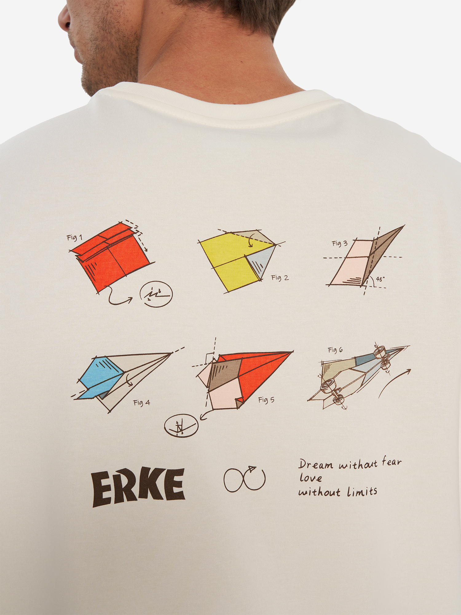 фото Футболка мужская erke, бежевый