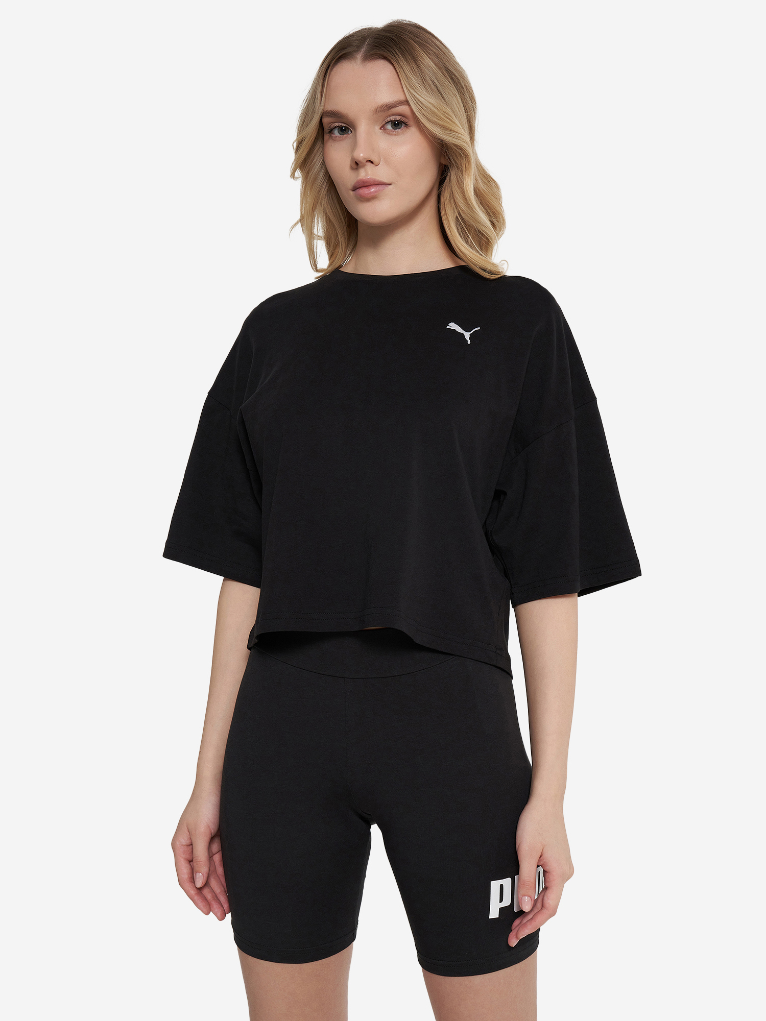 фото Футболка женская puma wardrobe ess, черный