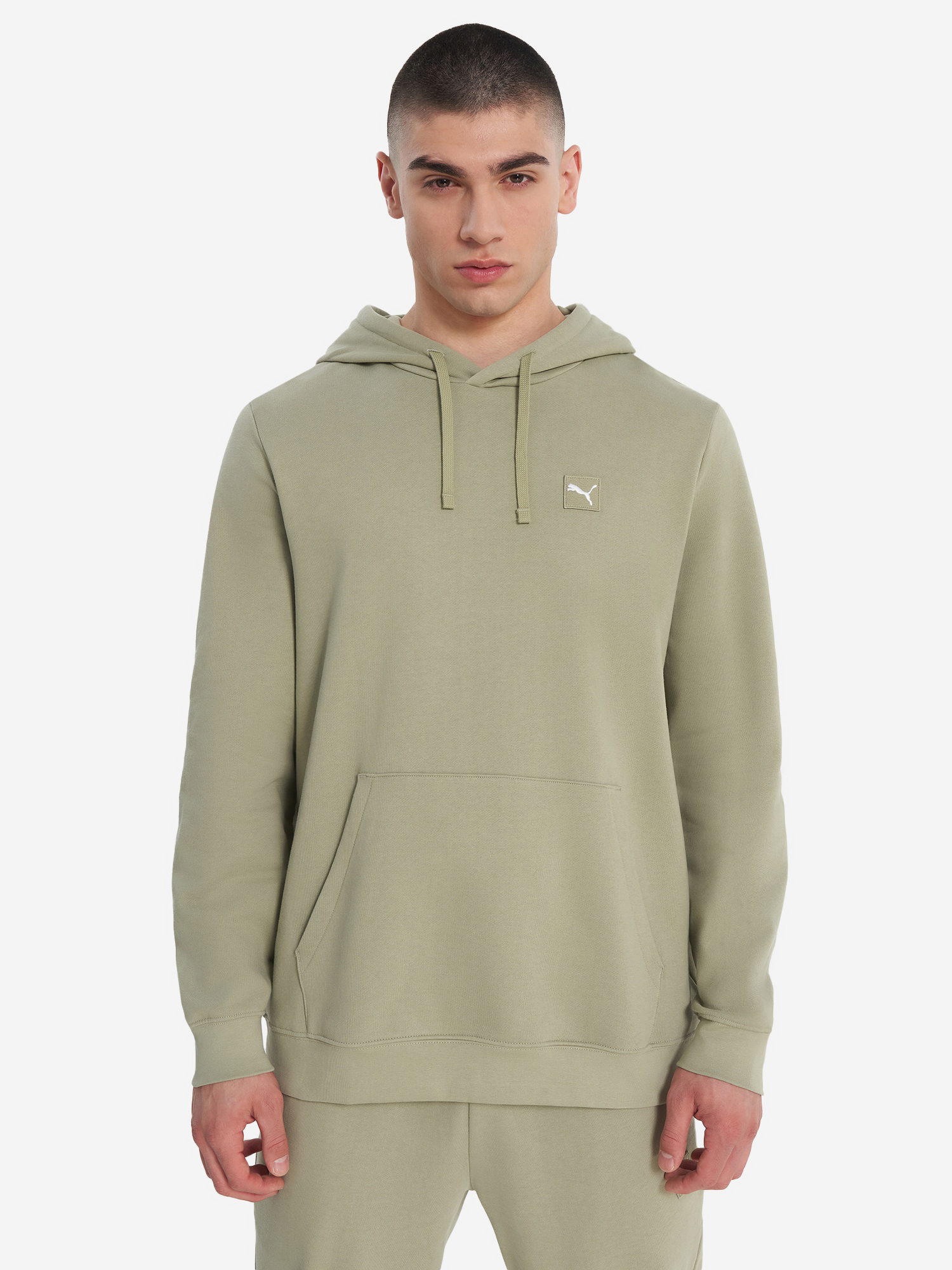 фото Худи мужское puma ess elevated, зеленый