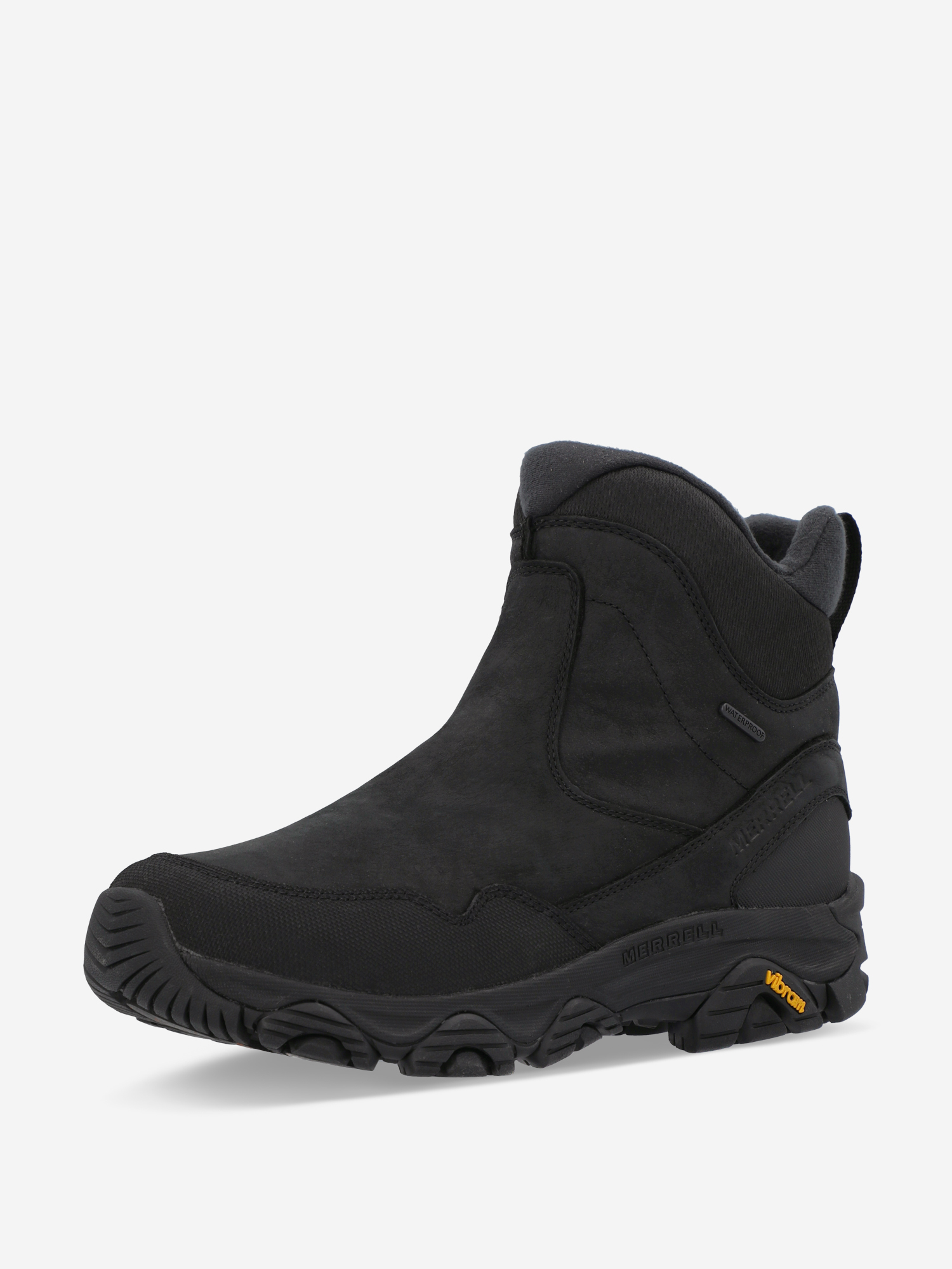 фото Ботинки утепленные мужские merrell coldpack 3 thermo tall zip wp, черный