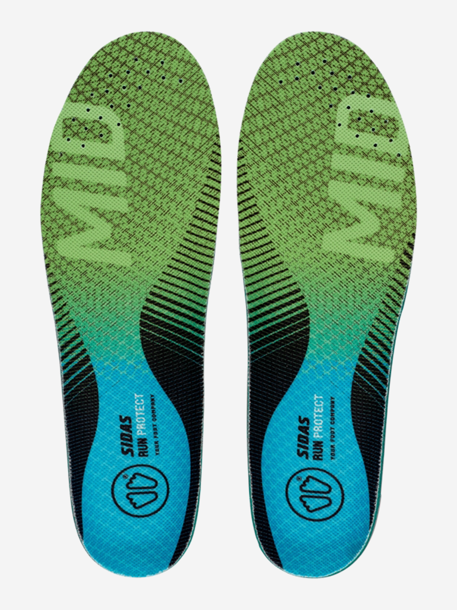 фото Стельки sidas 3 feet run protect mid, зеленый