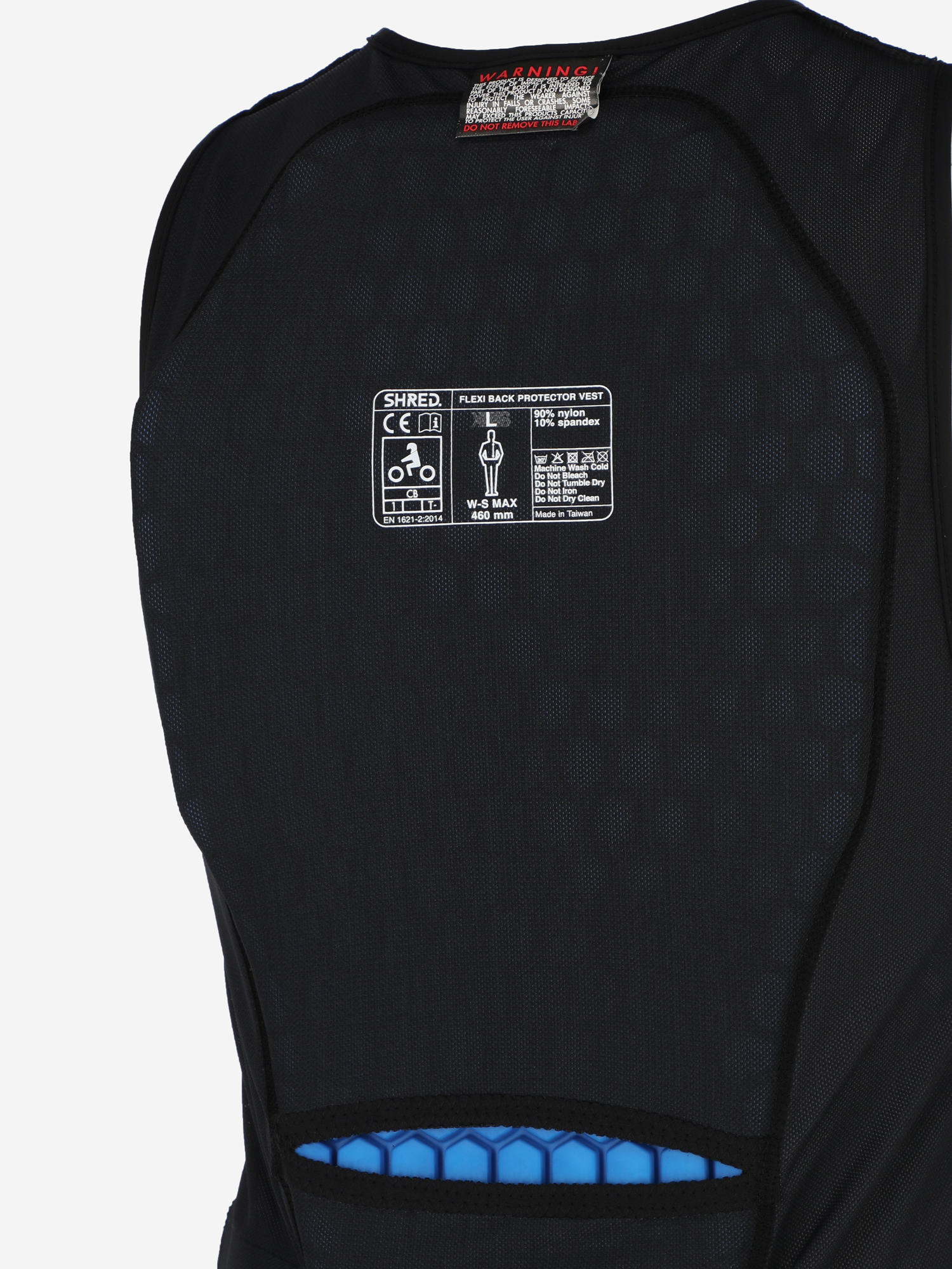 фото Защита спины shred flexi vest zip, черный