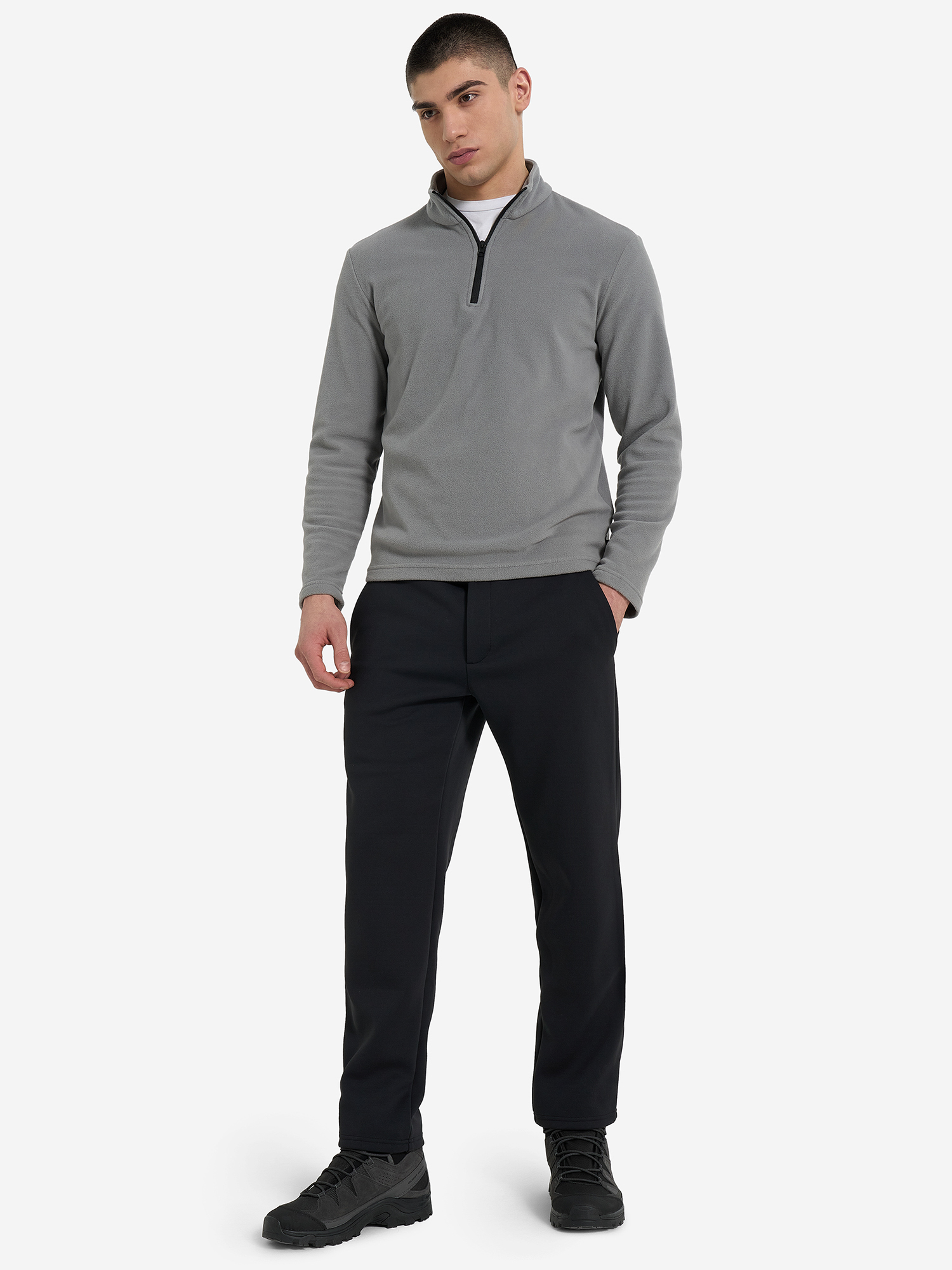фото Брюки мужские jack wolfskin wanderest, черный