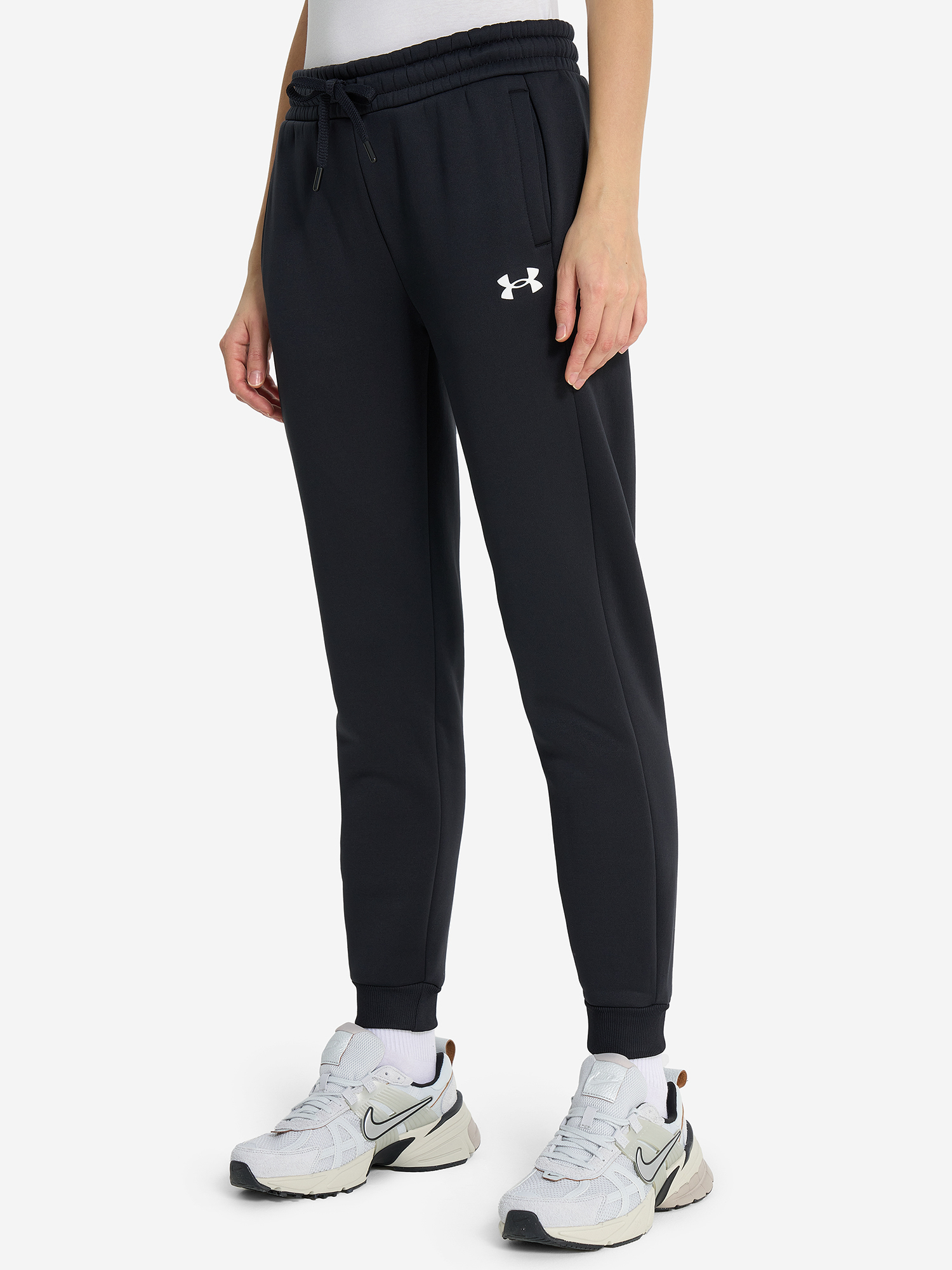 фото Брюки женские under armour ua armour fleece, черный