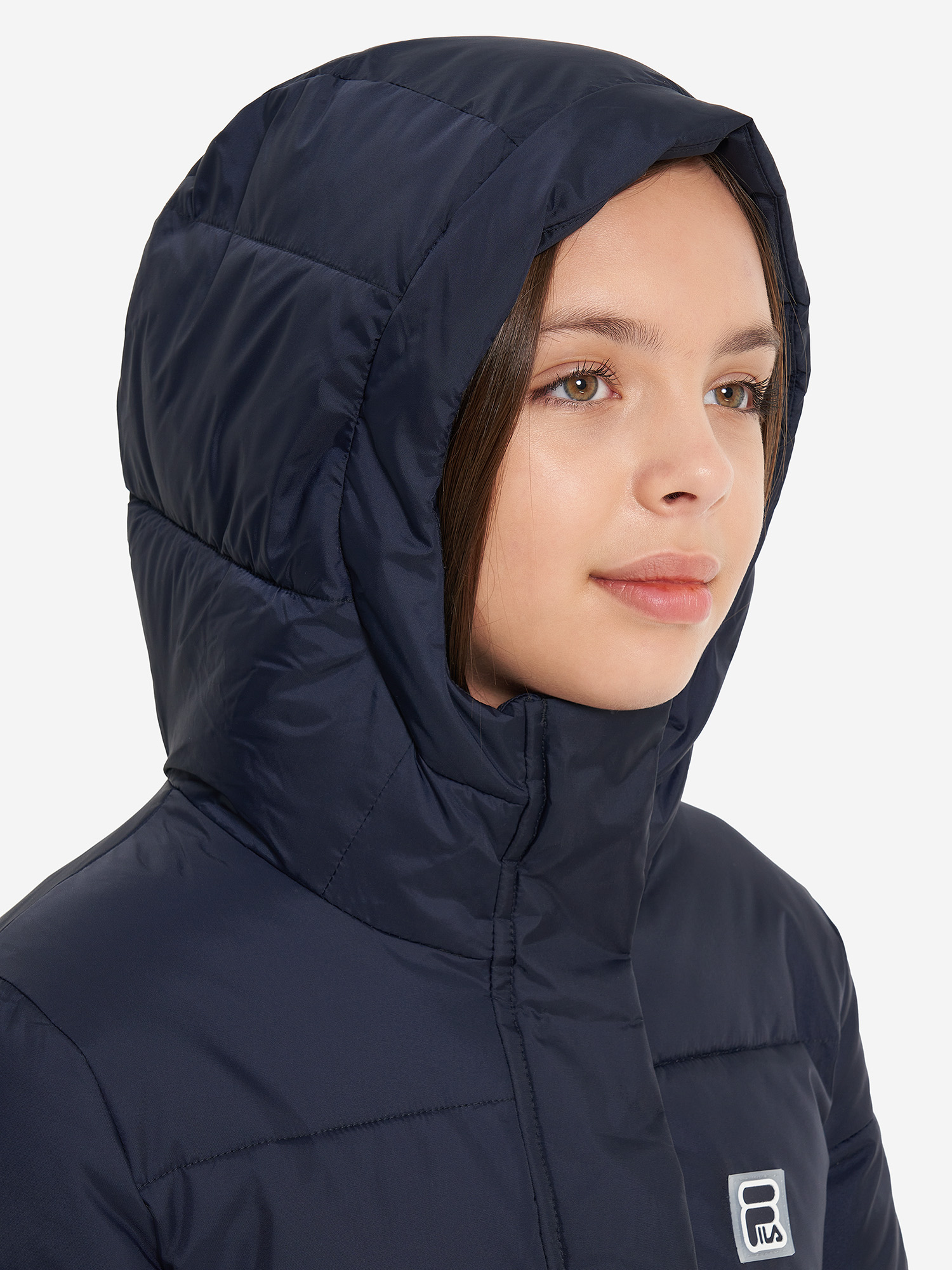 фото Пальто утепленное для девочек fila, синий