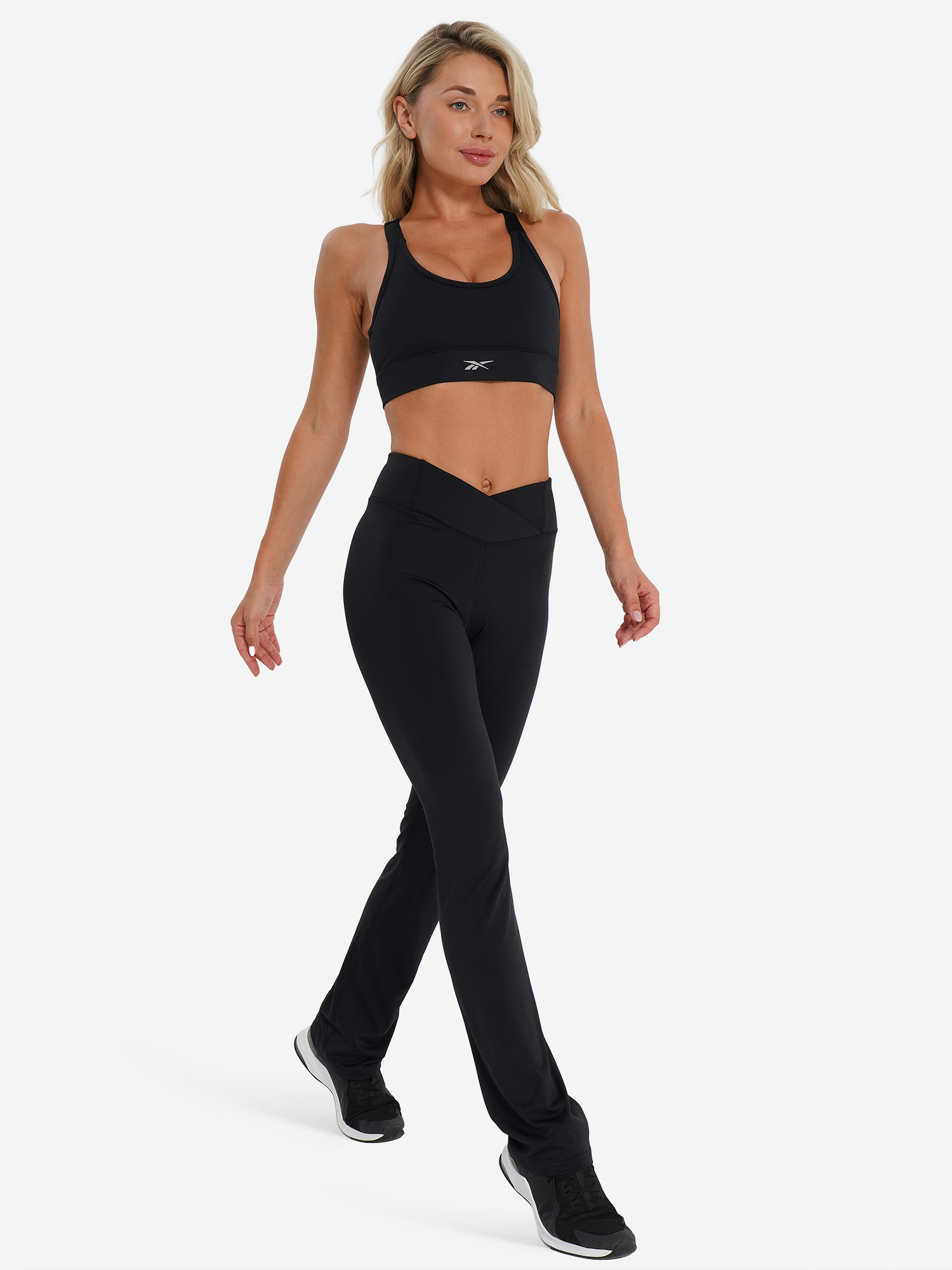 фото Топ бра спортивный reebok core, черный