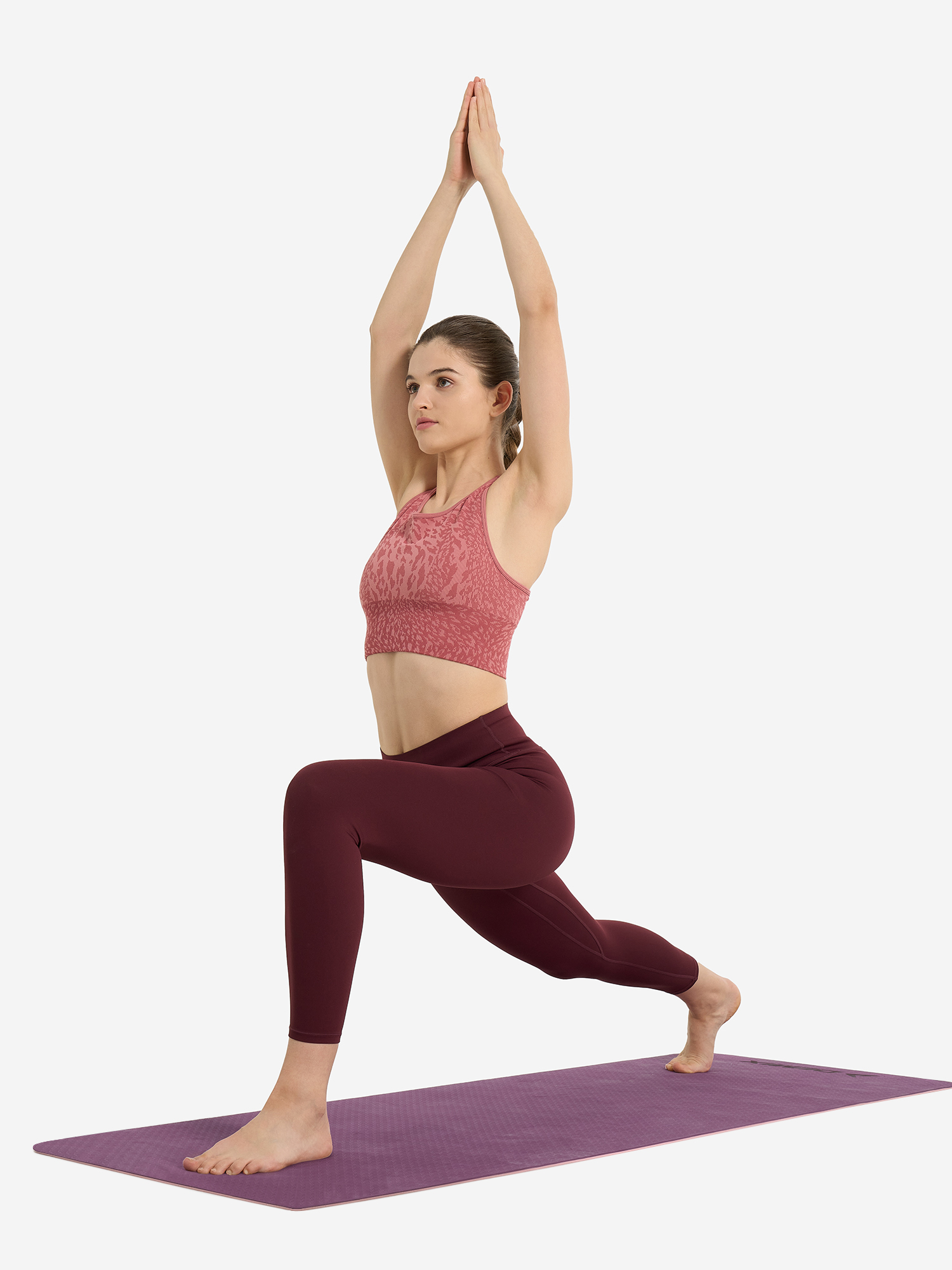 фото Топ бра спортивный demix highflow yoga seamless longline, розовый