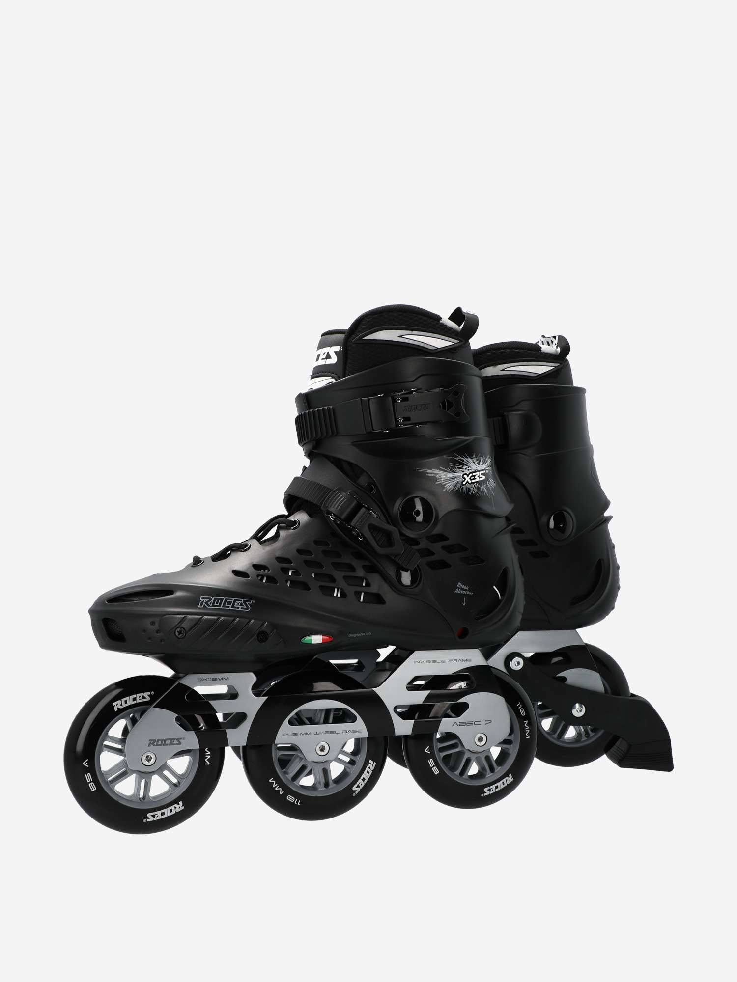фото Роликовые коньки roces x35 3x110 tif, черный