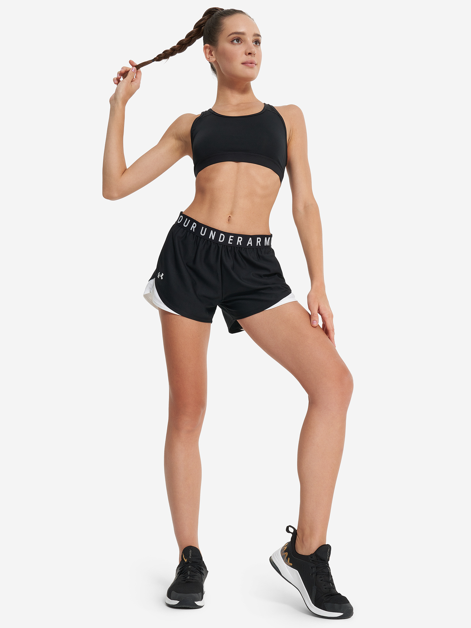 фото Шорты женские under armour, черный