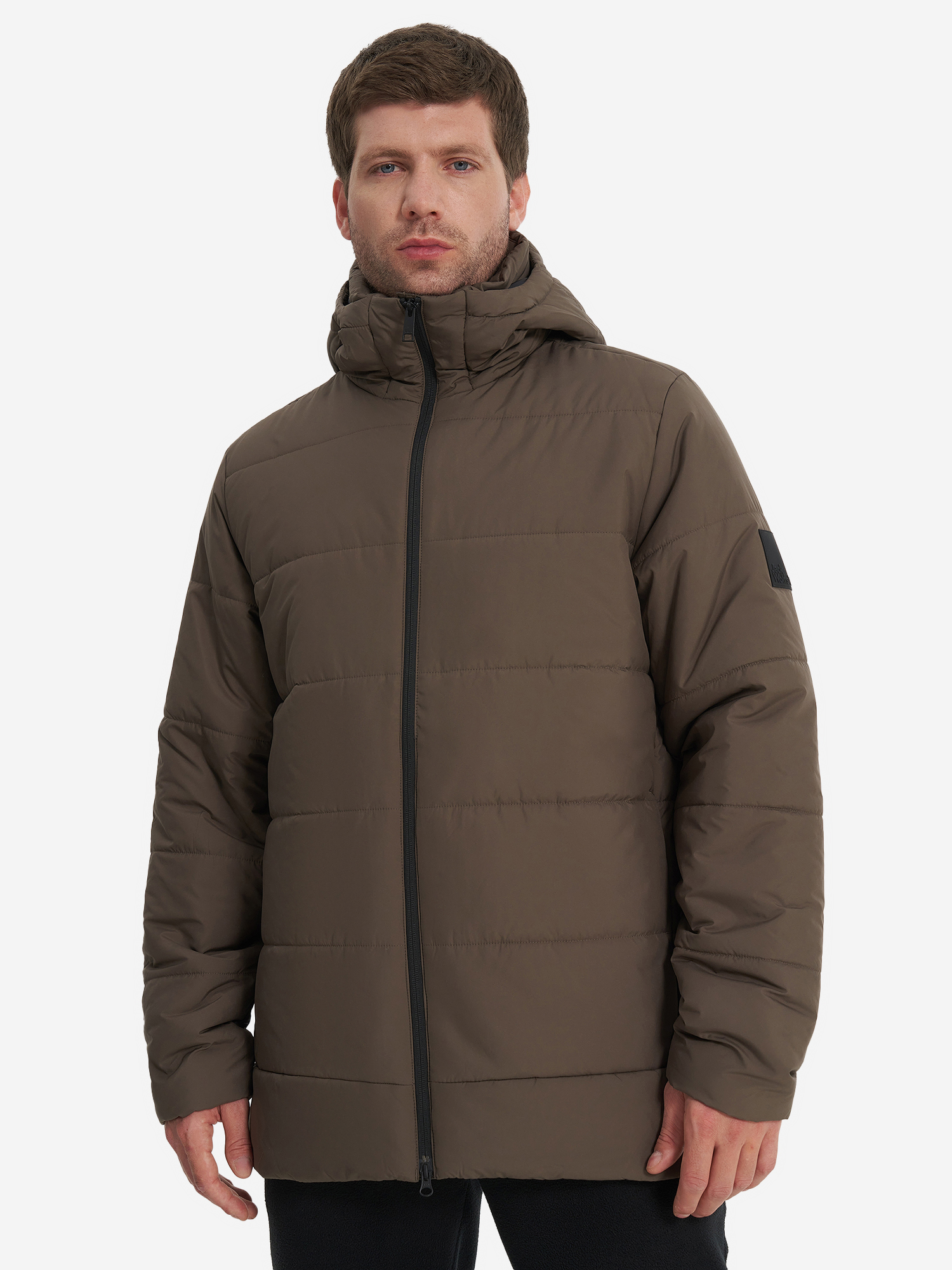 фото Куртка утепленная мужская jack wolfskin deutzer, коричневый