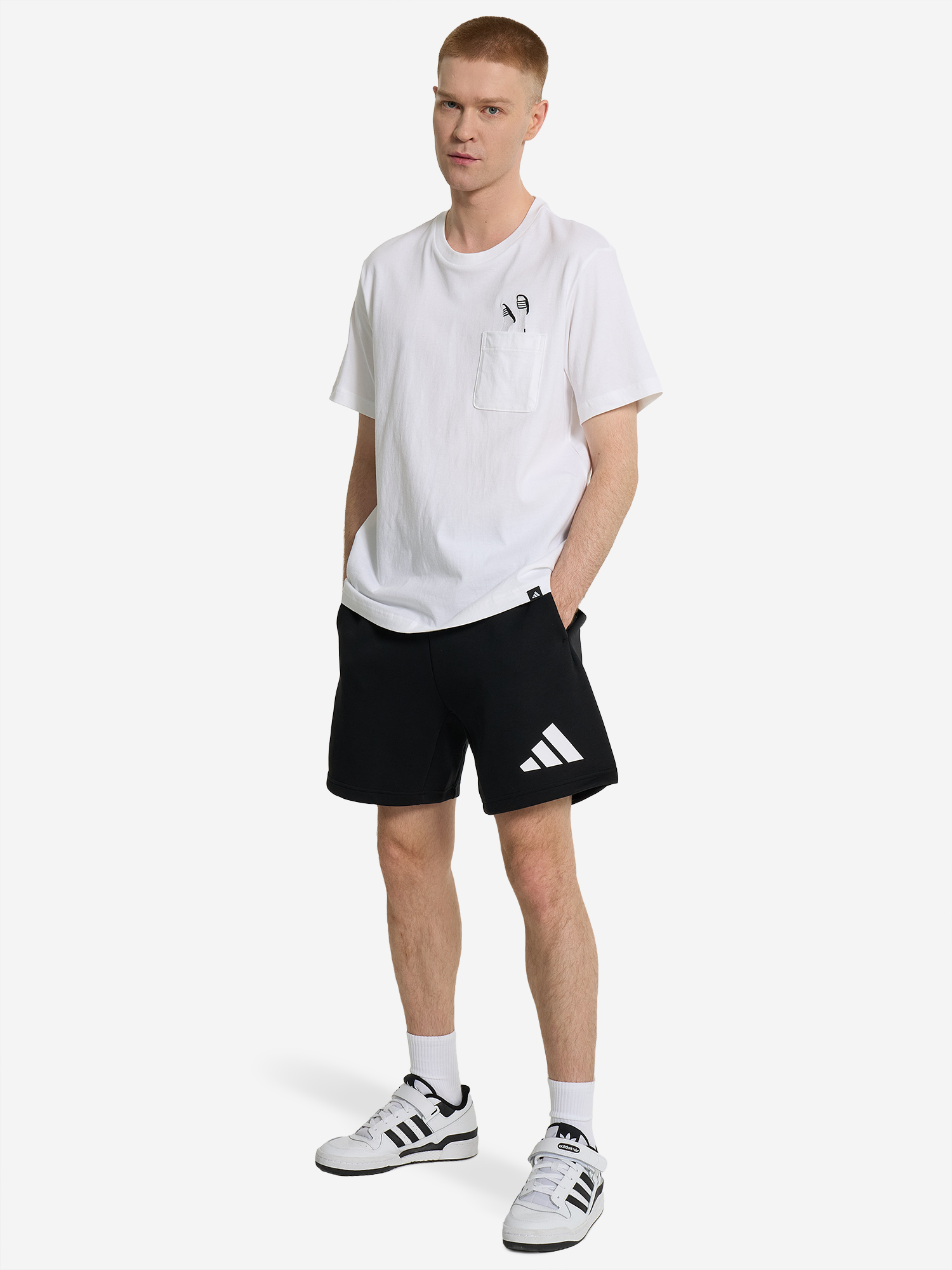 фото Футболка мужская adidas, белый