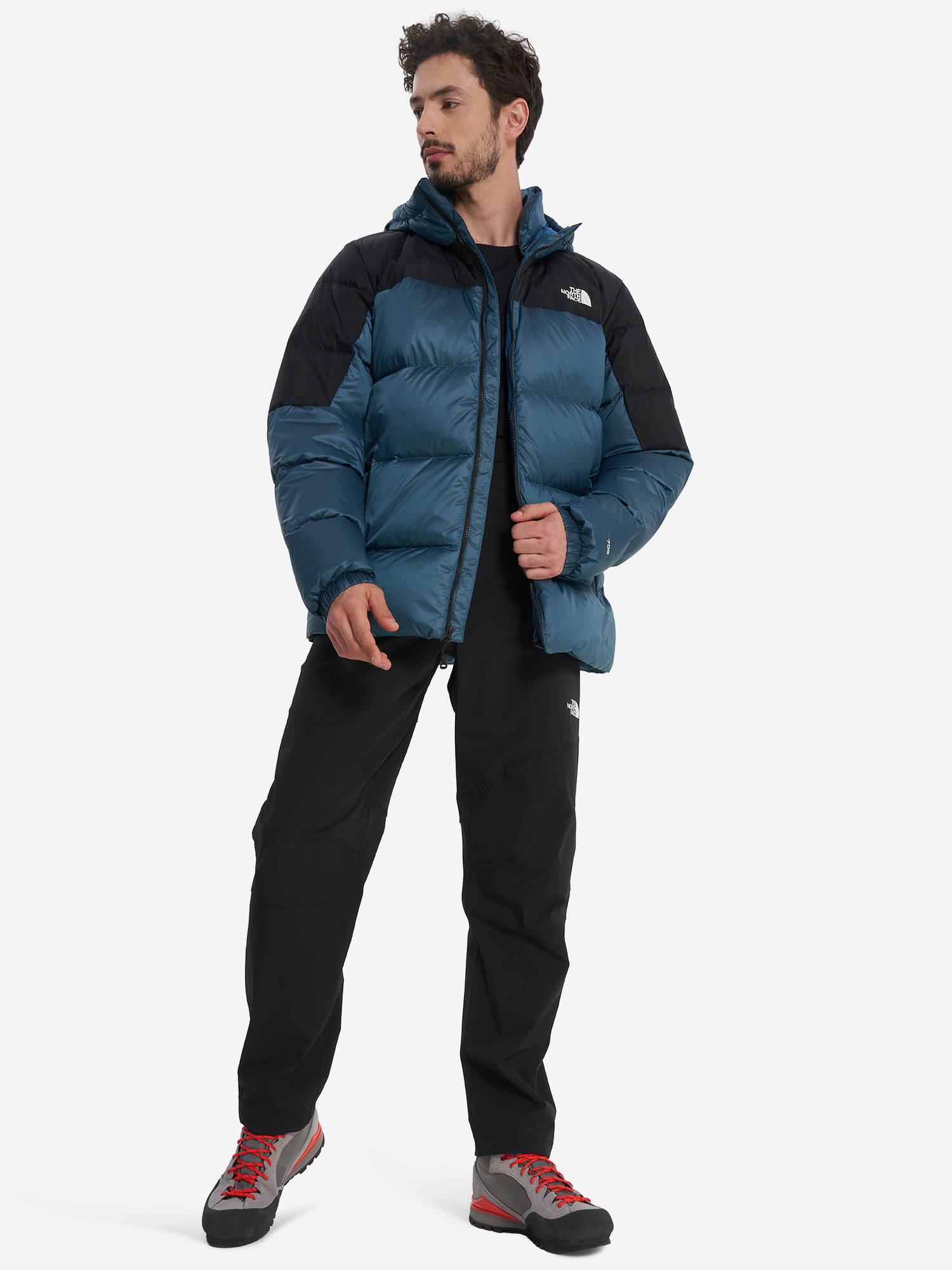 фото Пуховик мужской the north face diablo down 2.0, голубой